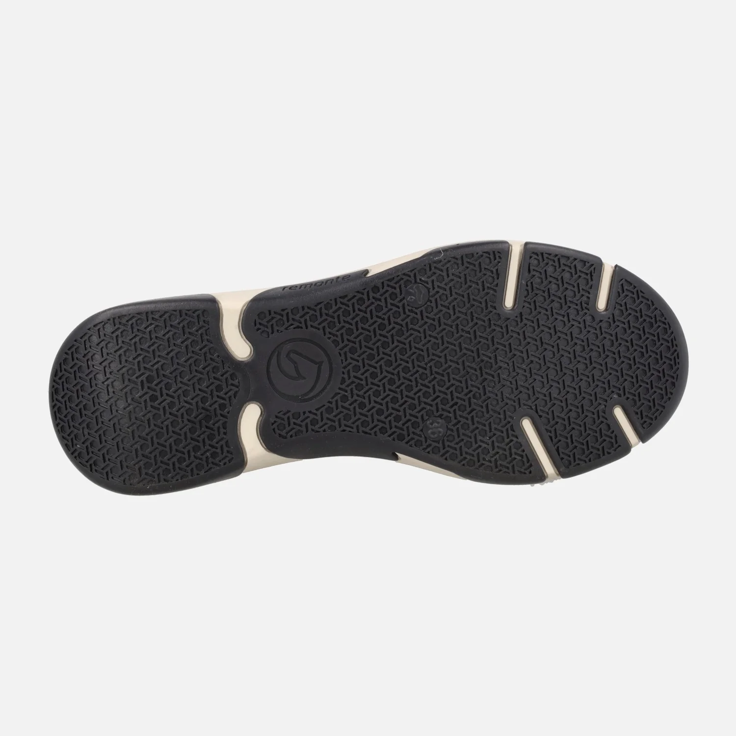 Zapatos deportivos en piel negra con membrana Remonte TEX - Image 6