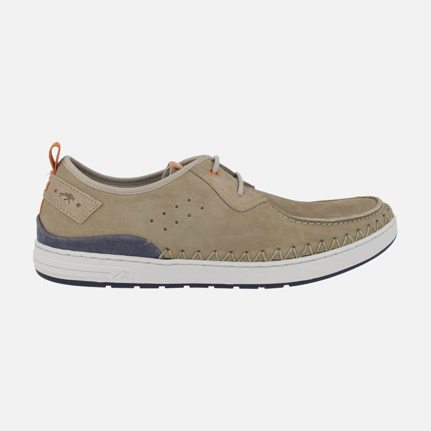 Zapatos deportivos Lester en piel nobuck con cordones