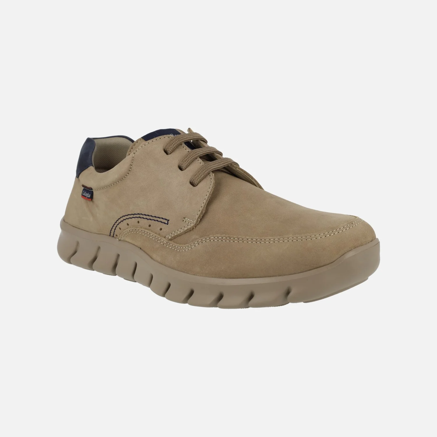 Zapatos deportivos Mazi en nobuck engrasado taupe - Image 2