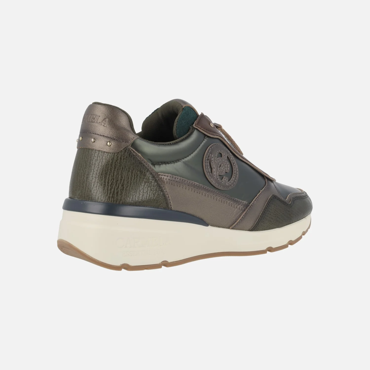 Zapatos deportivos multimaterial con cremallera central para mujer - Image 14