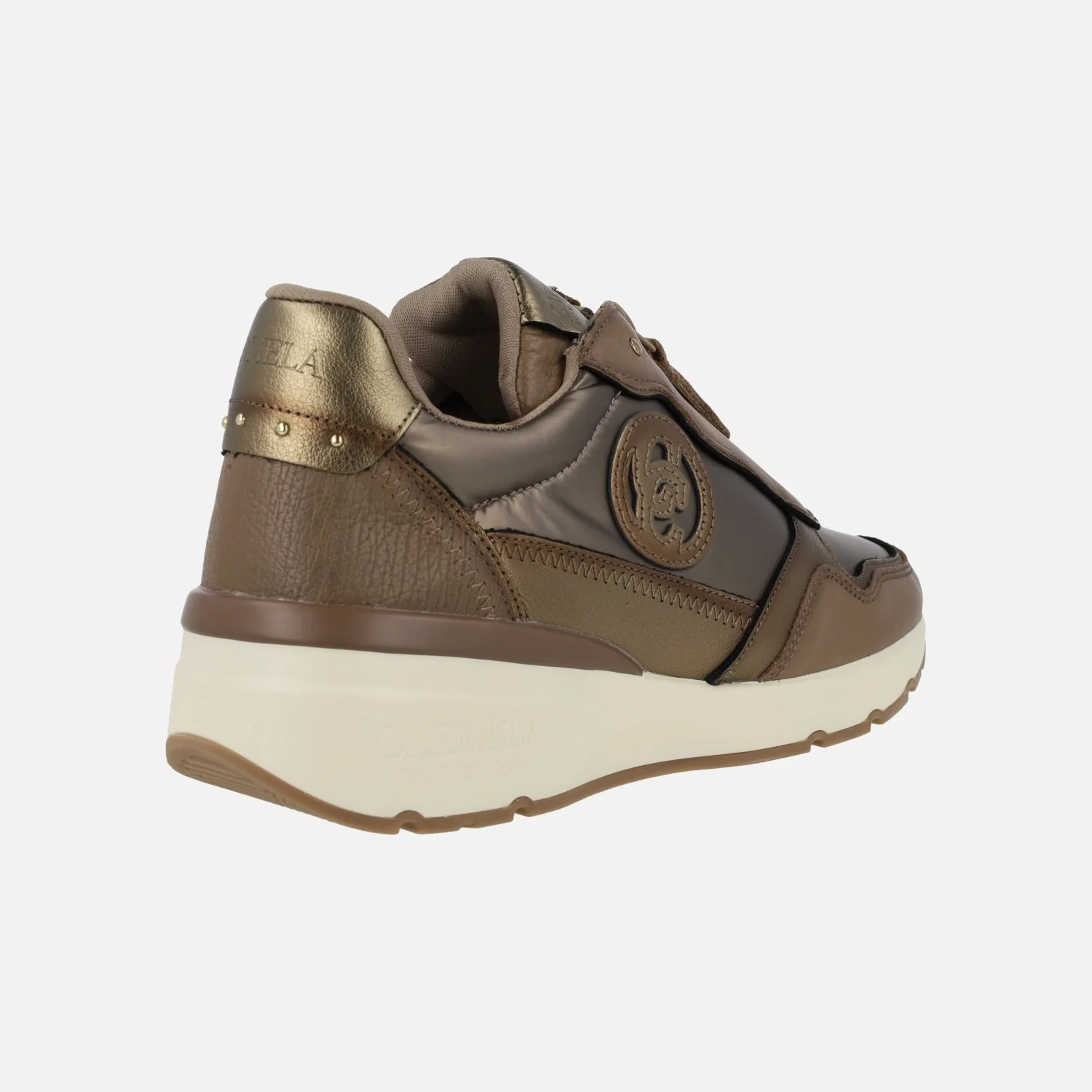 Zapatos deportivos multimaterial con cremallera central para mujer - Image 9