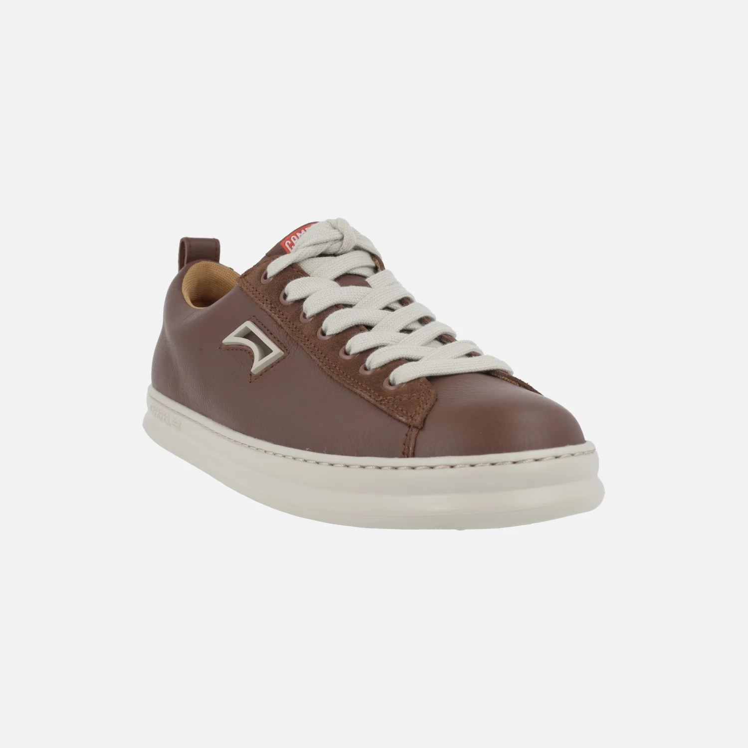 Zapatos deportivos para hombre en piel marrón modelo Runner - Image 2