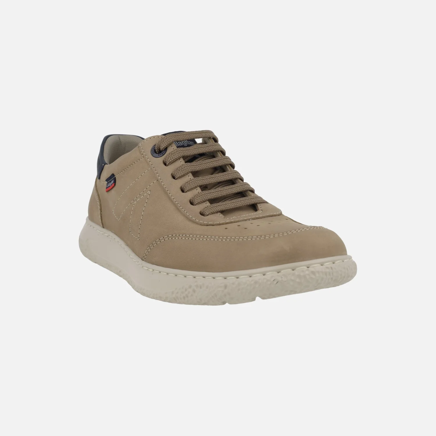 Zapatos deportivos para hombre en piel nobuck con cordones - Image 2