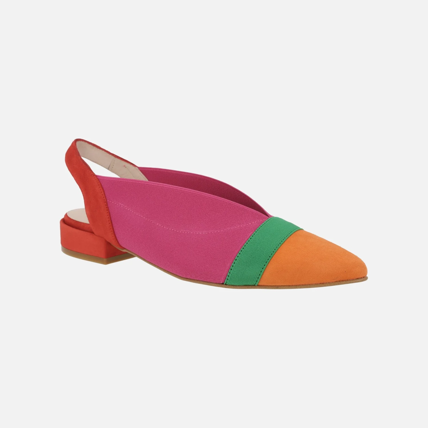Zapatos destalonados en combinado fucsia - Image 2