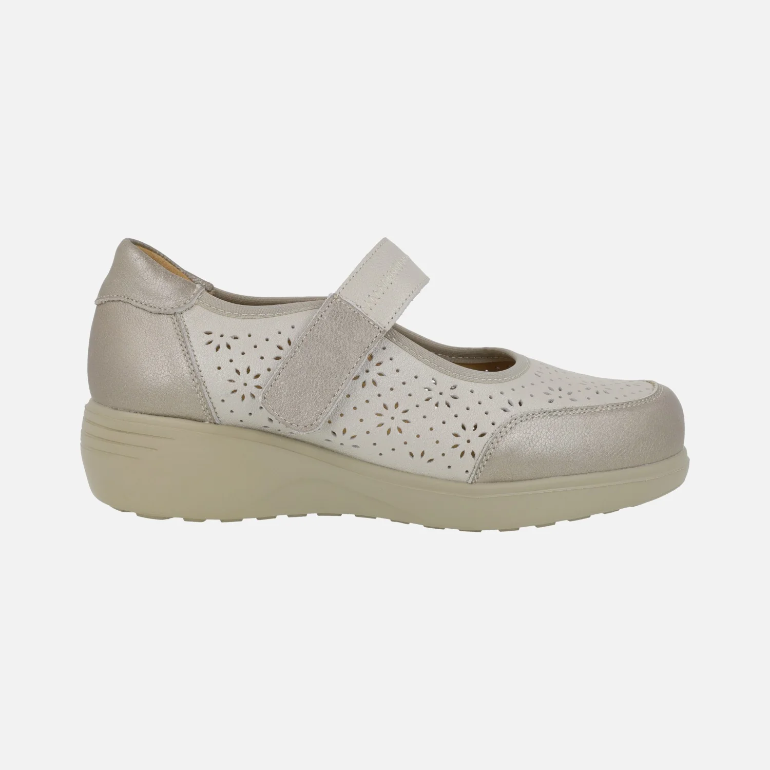 Zapatos estilo mercedes Ancho especial con cierre de velcro