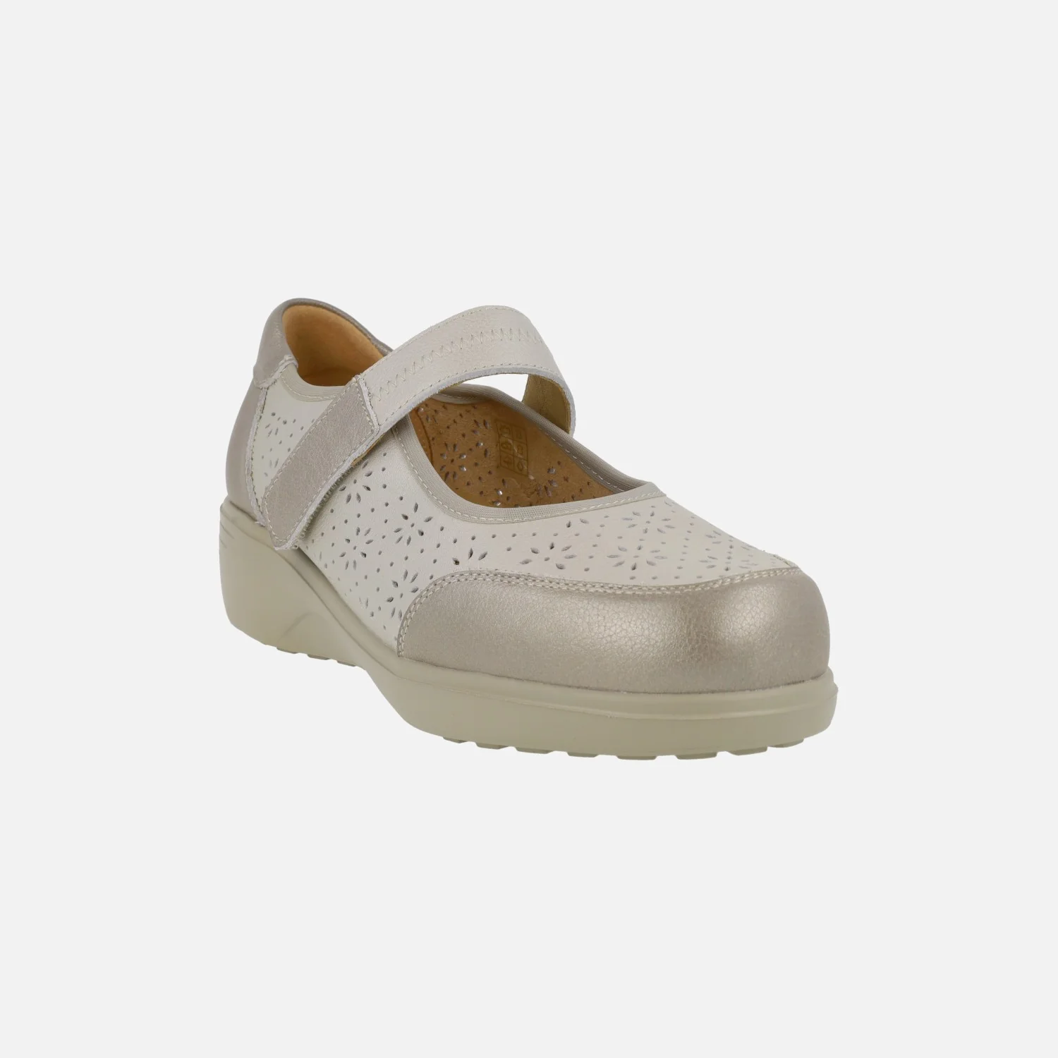 Zapatos estilo mercedes Ancho especial con cierre de velcro - Image 2