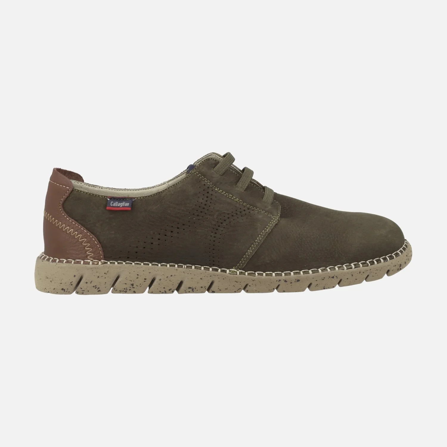 Zapatos Extralight con cordones elásticos Viz en nobuck engrasado - Image 7