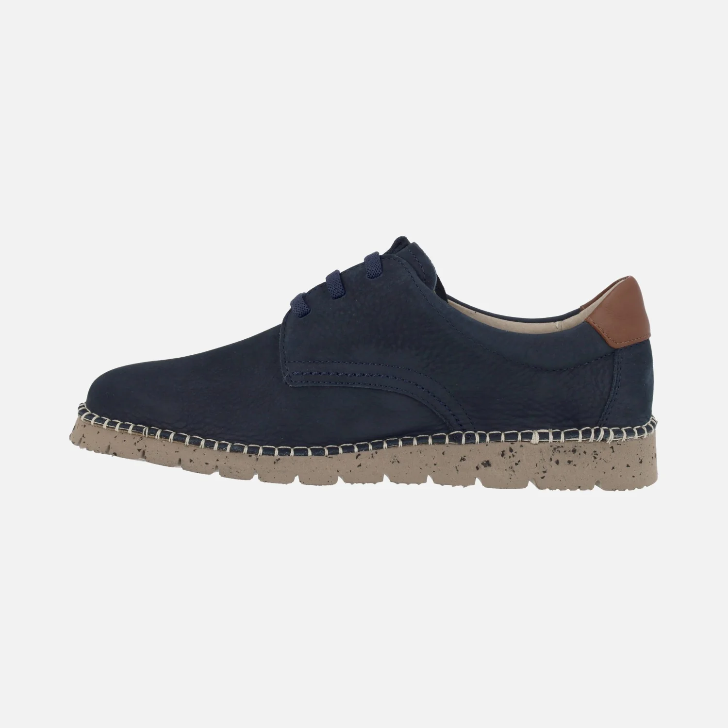 Zapatos Extralight para hombre en nobuck con cordones elásticos Terramar - Image 11