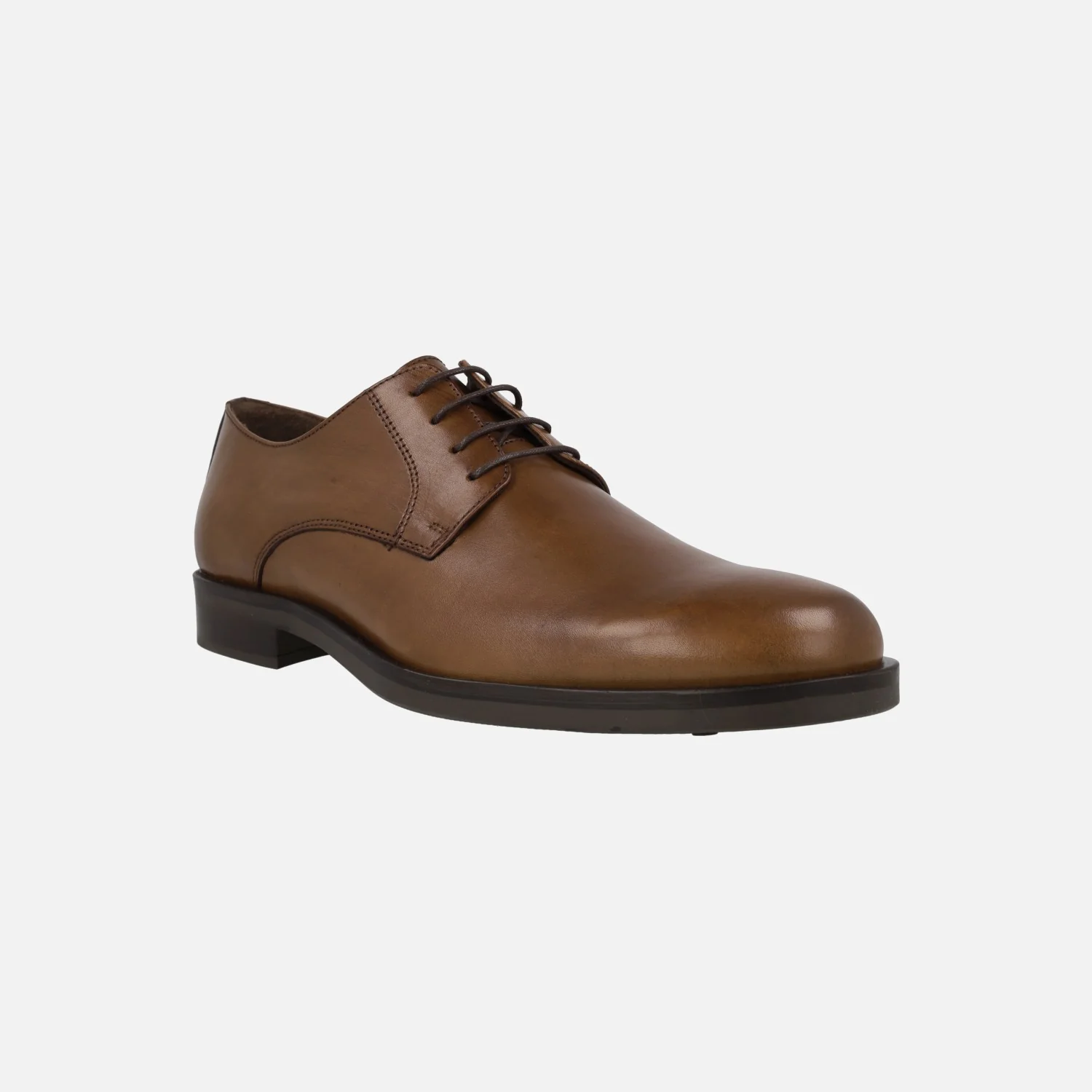 Zapatos lisos de piel para hombre con cordones - Image 2