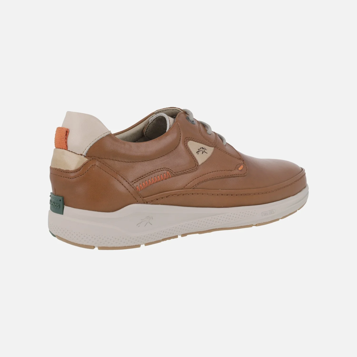 Zapatos marrones de piel Kadir con cordones y piso Eva Light - Image 4