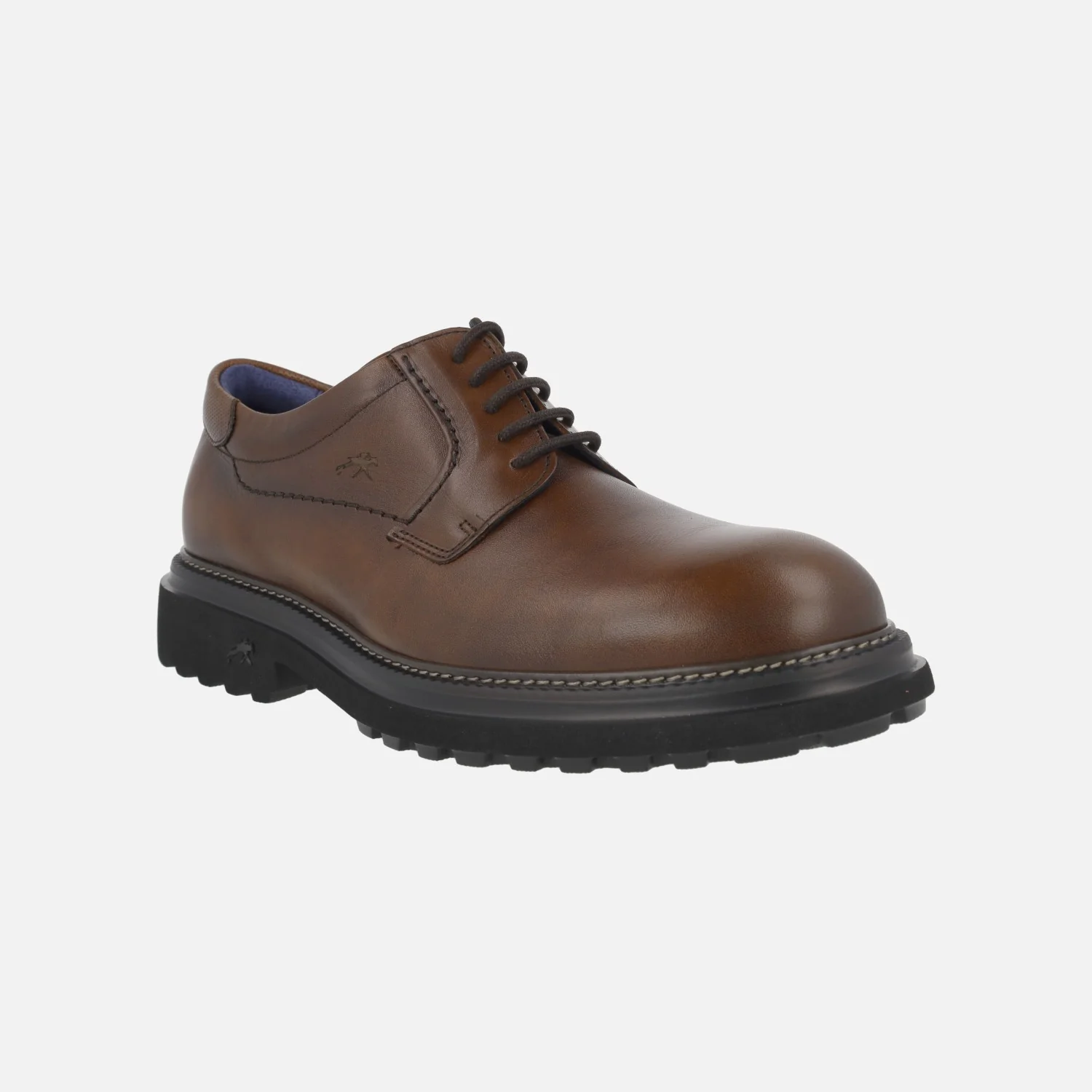 Zapatos marrones de piel Lincon con suela Extra light - Image 2