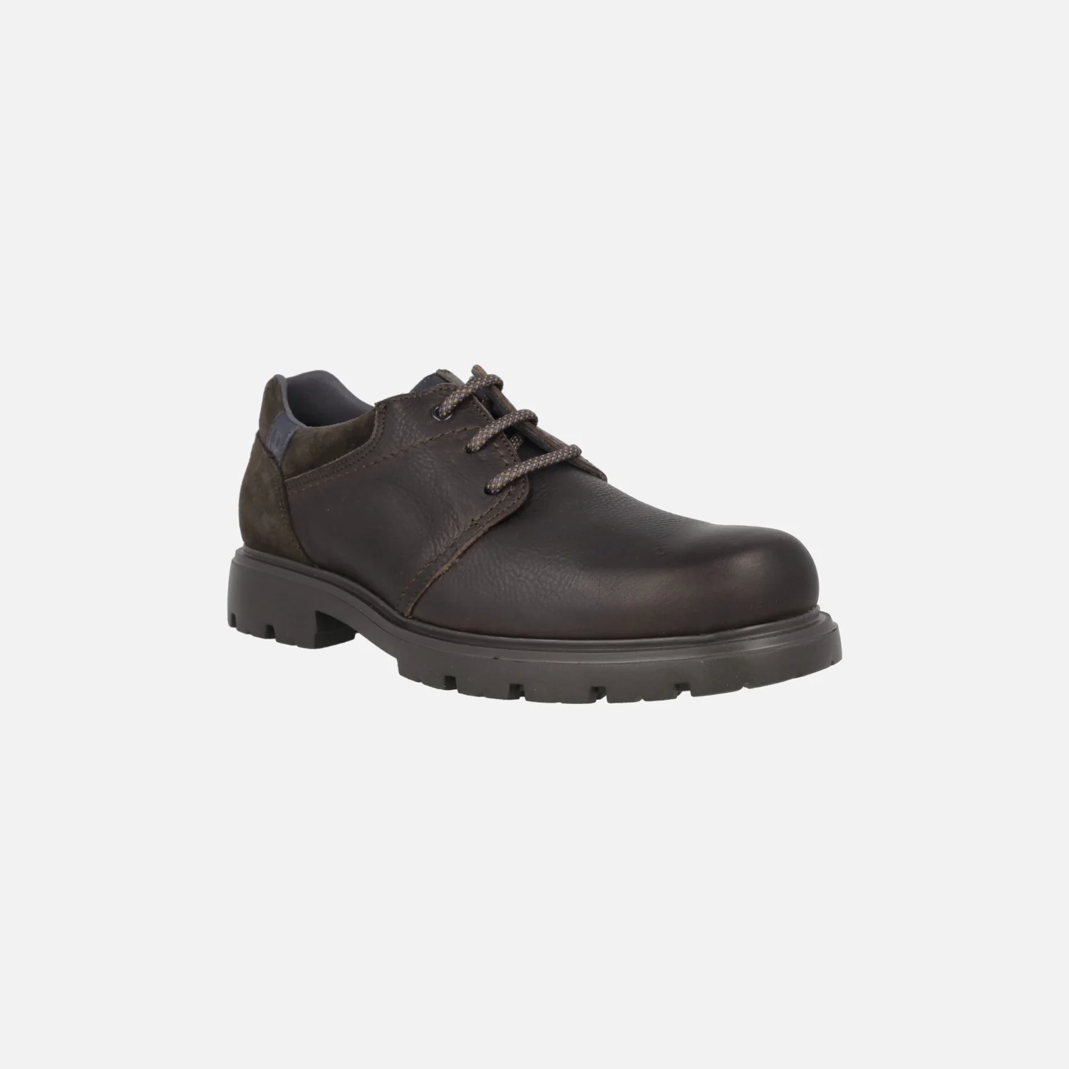 Zapatos marrones en piel y serraje con cordones para hombre - Image 2