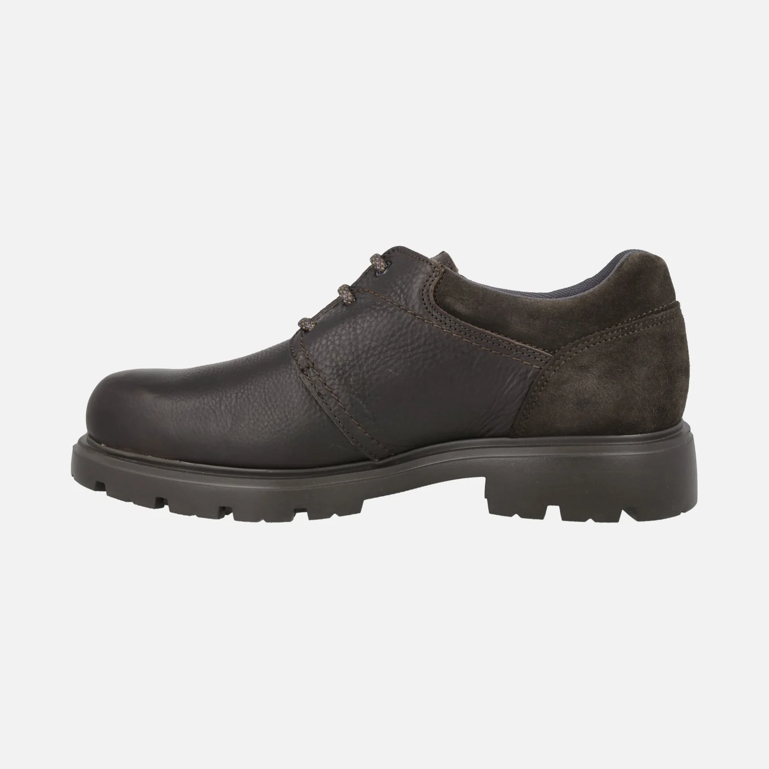Zapatos marrones en piel y serraje con cordones para hombre - Image 4