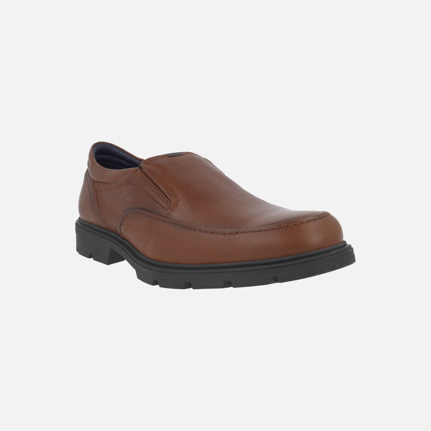Zapatos mocasines Fredy en piel marrón con elásticos laterales - Image 2
