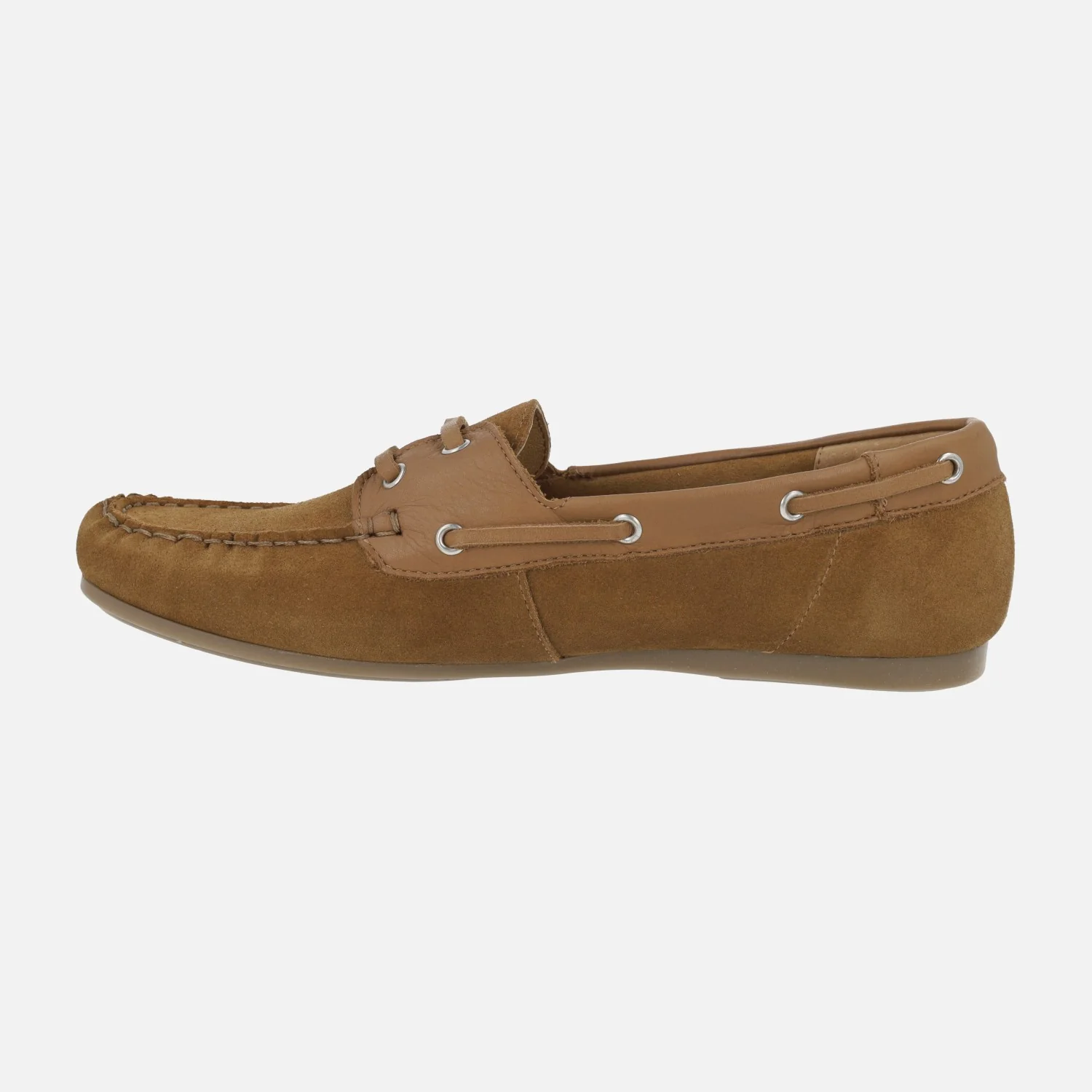 Zapatos náuticos de serraje y piel con cierre de cordones - Image 15