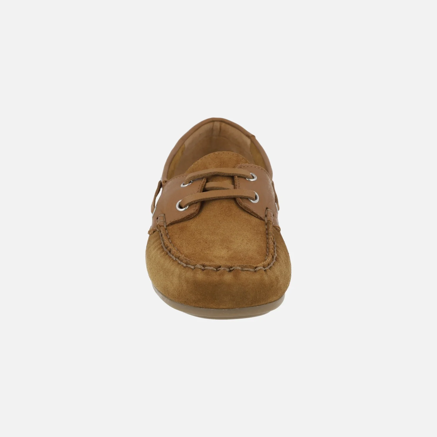 Zapatos náuticos de serraje y piel con cierre de cordones - Image 17