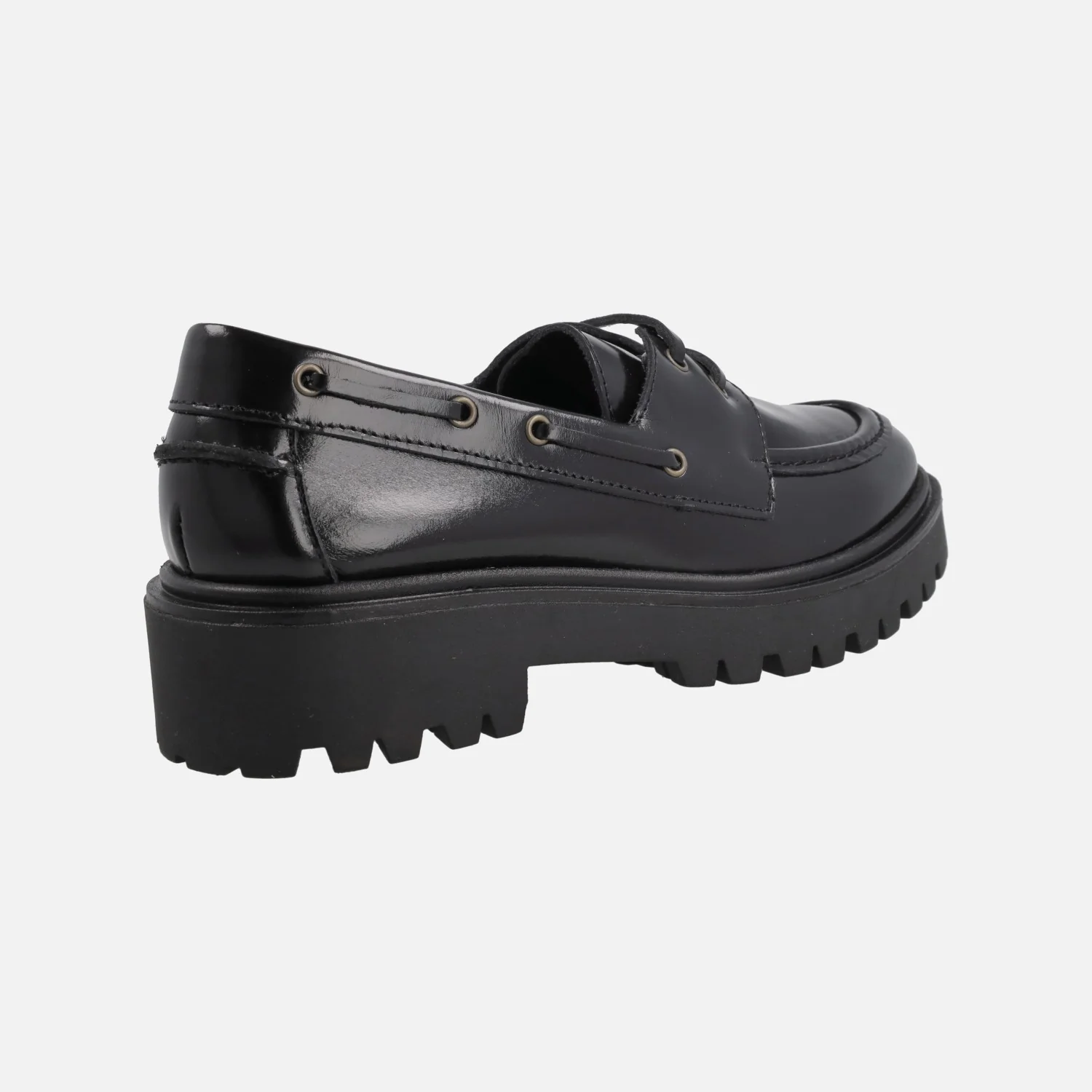 Zapatos Náuticos en florentik negro con piso track - Image 4