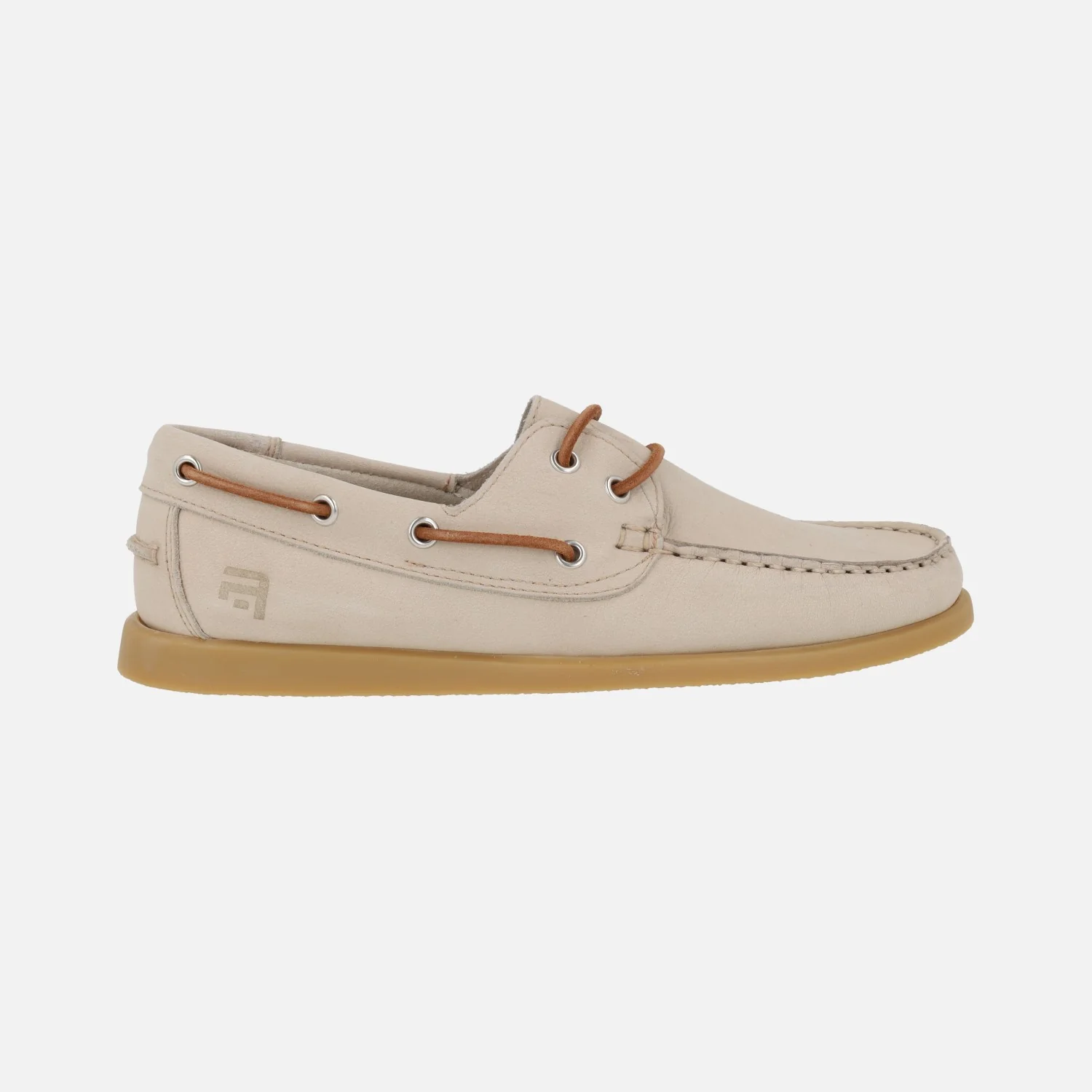 Zapatos náuticos para hombre en nobuck beige TOR