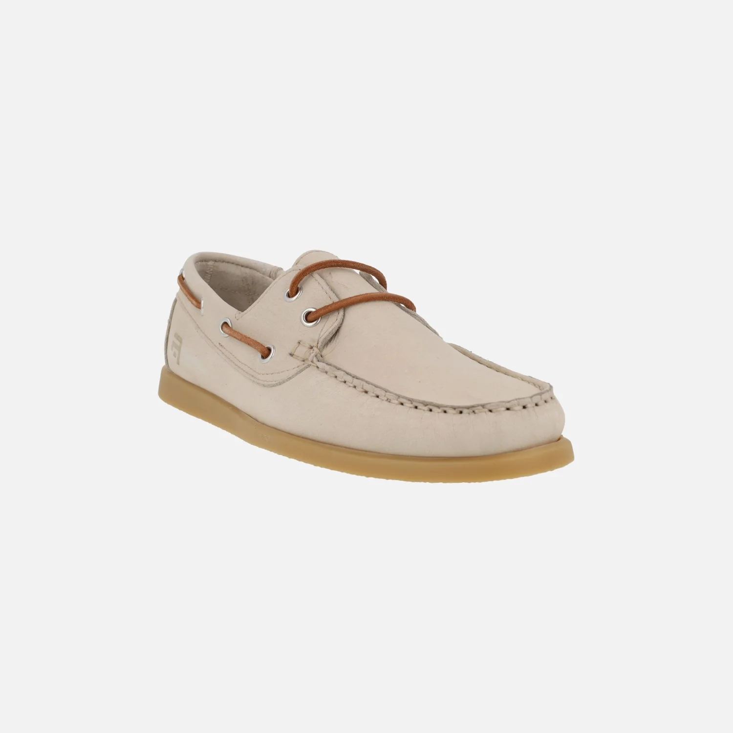 Zapatos náuticos para hombre en nobuck beige TOR - Image 2