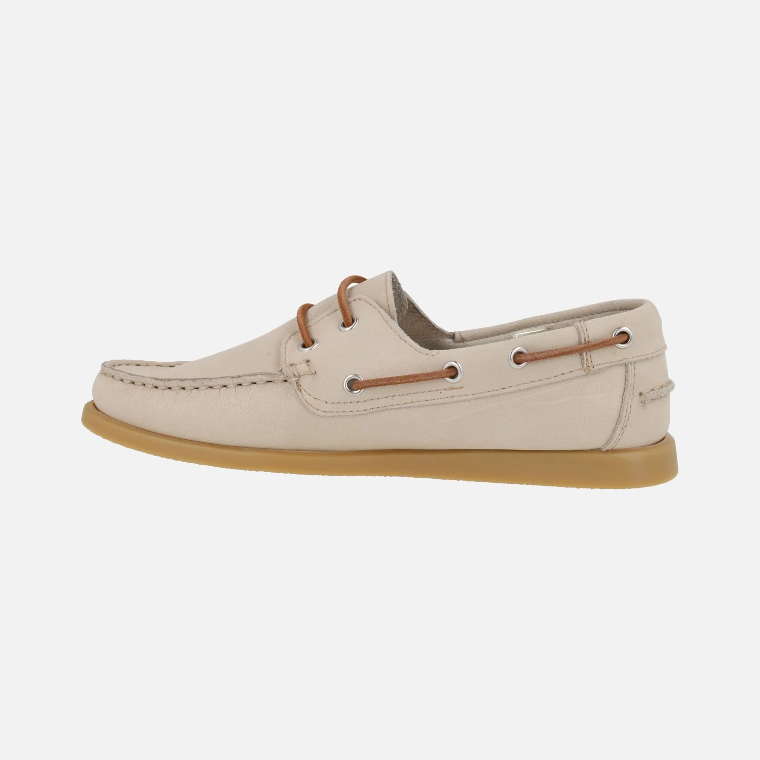 Zapatos náuticos para hombre en nobuck beige TOR - Image 3