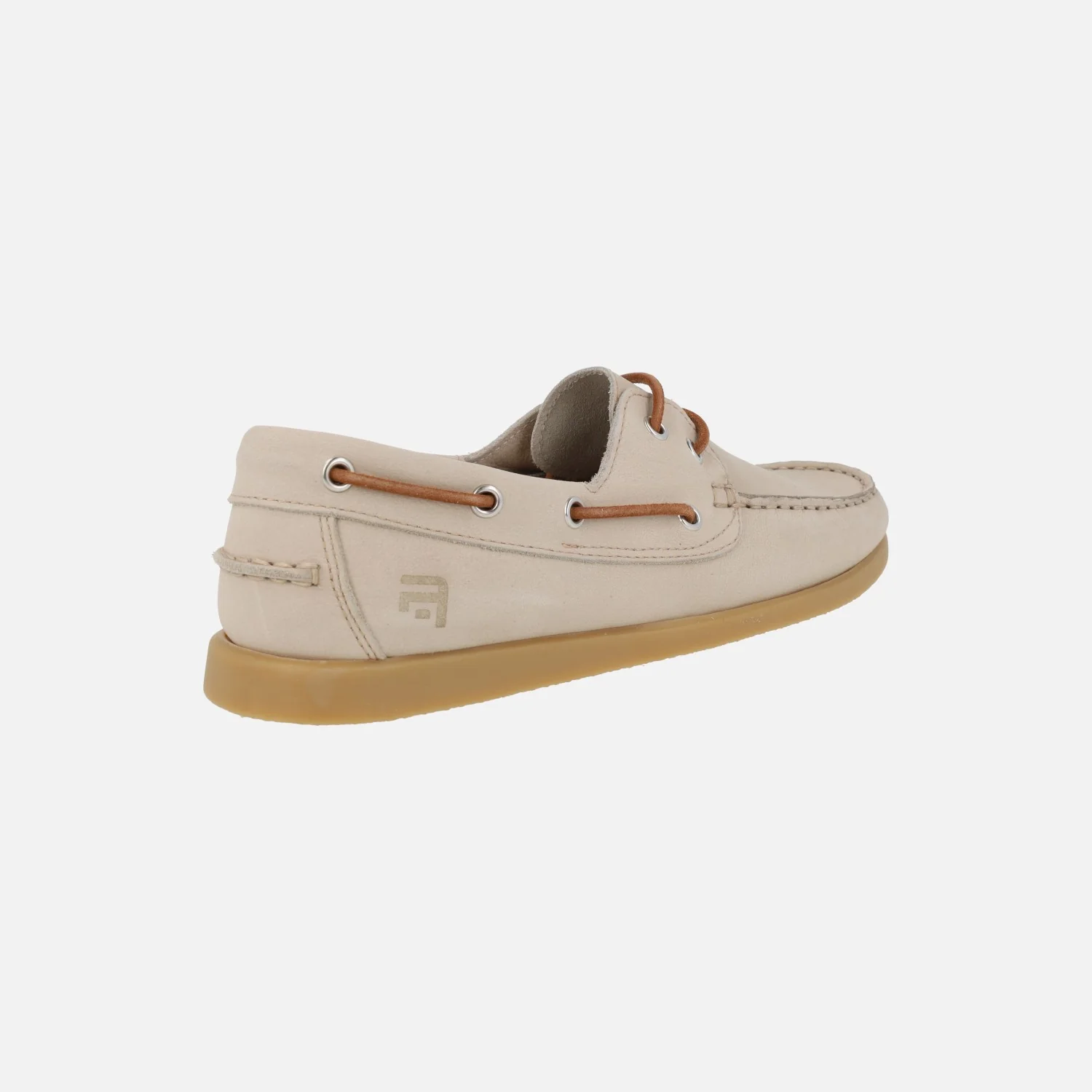Zapatos náuticos para hombre en nobuck beige TOR - Image 4