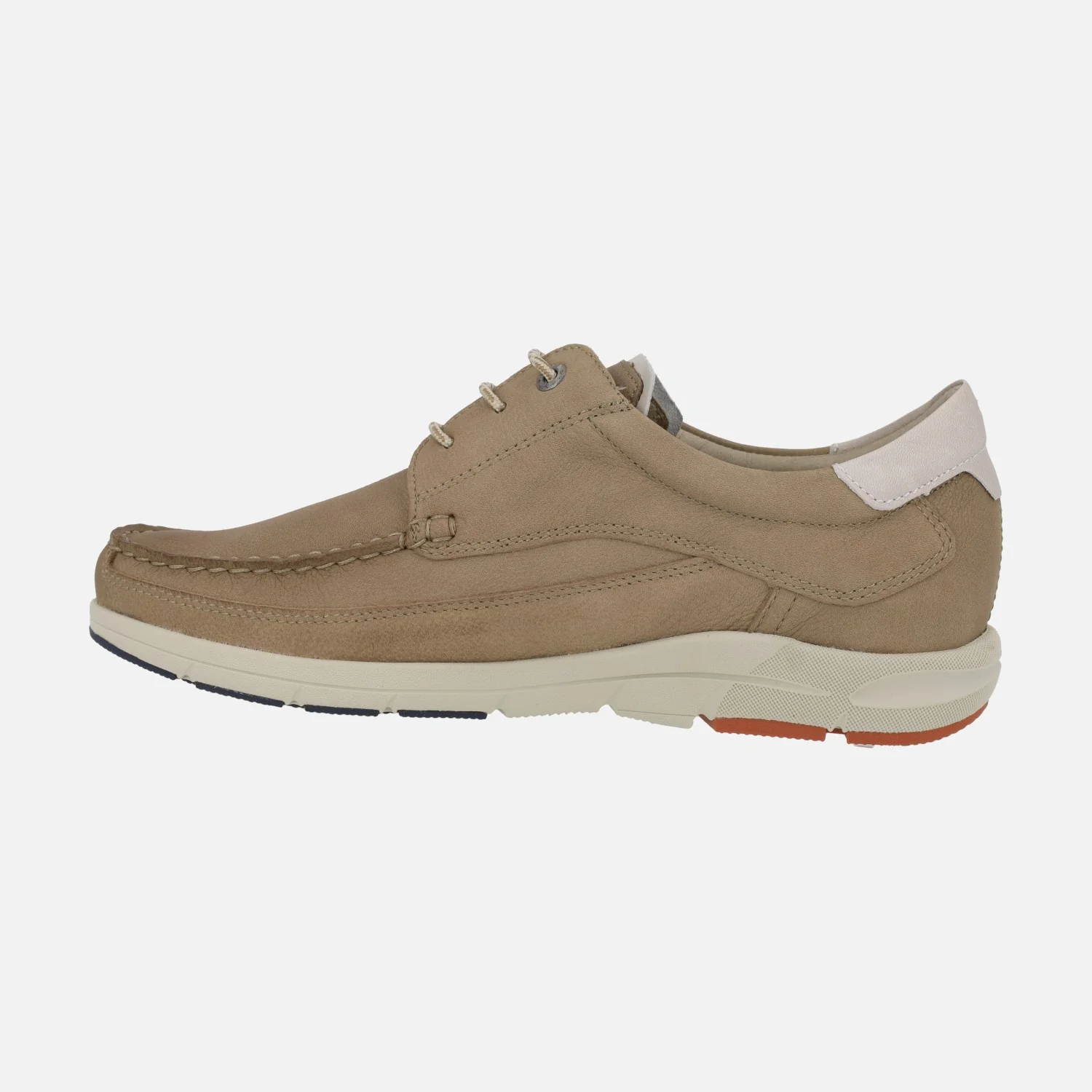 Zapatos náuticos para hombre Kai en nobuck taupe - Image 3