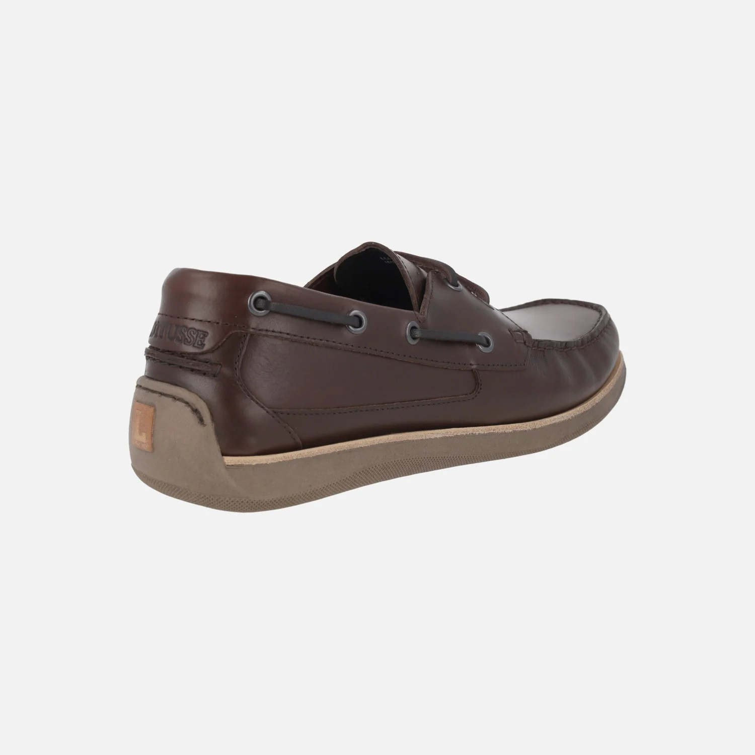 Zapatos náuticos para hombre Sailor en piel moka - Image 4