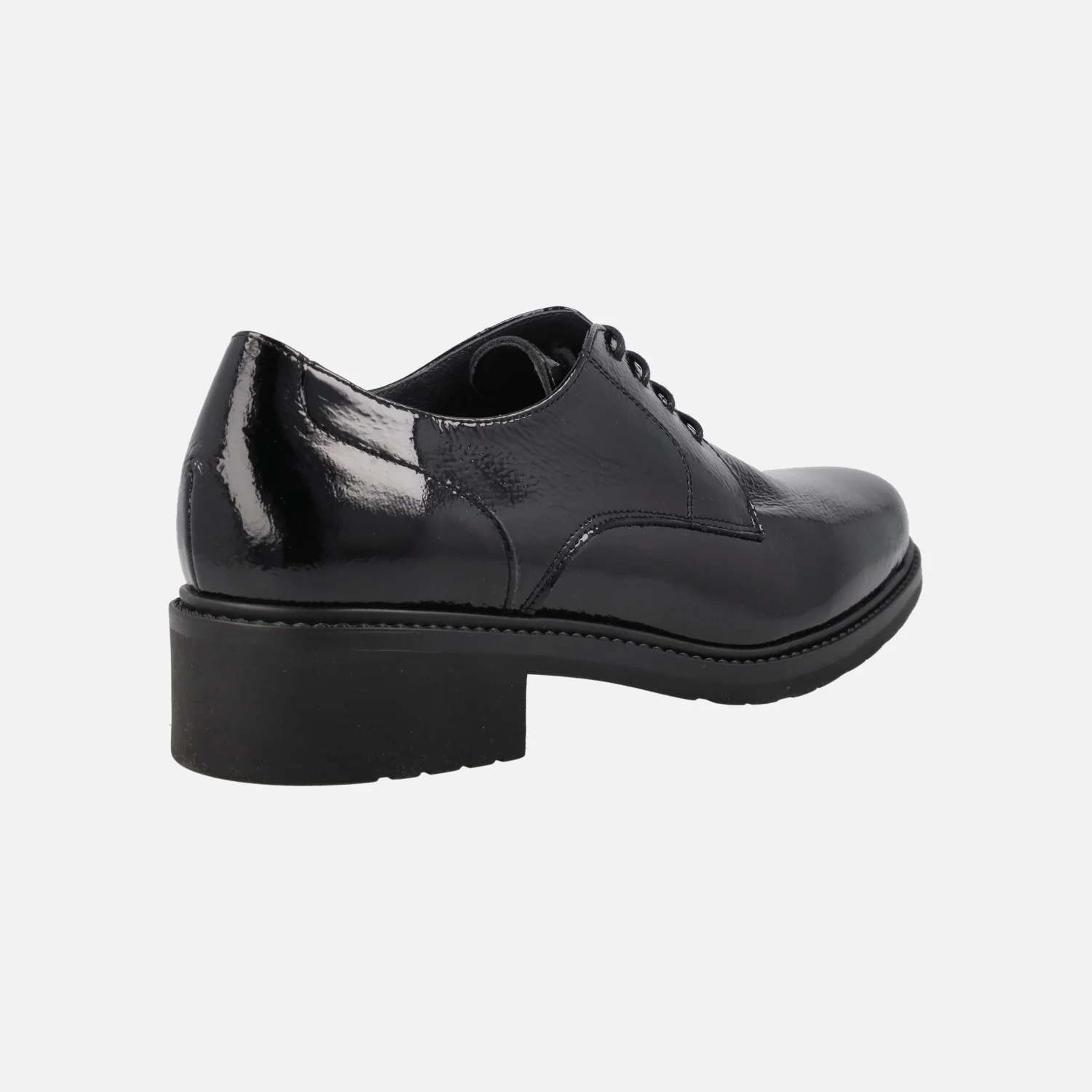 Zapatos negros de charol con cordones - Image 3