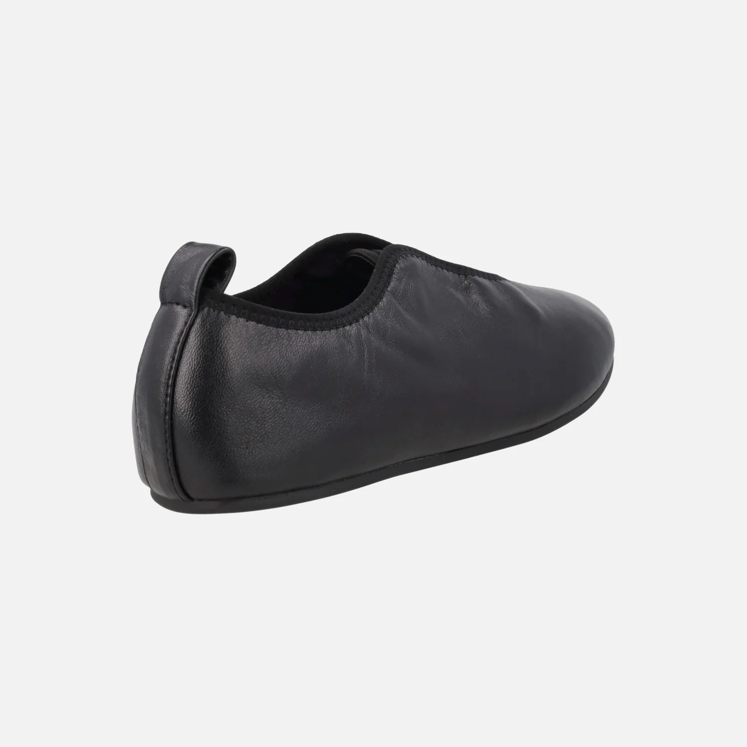 Zapatos negros de piel con cordones elásticos inspiración ballet - Image 4