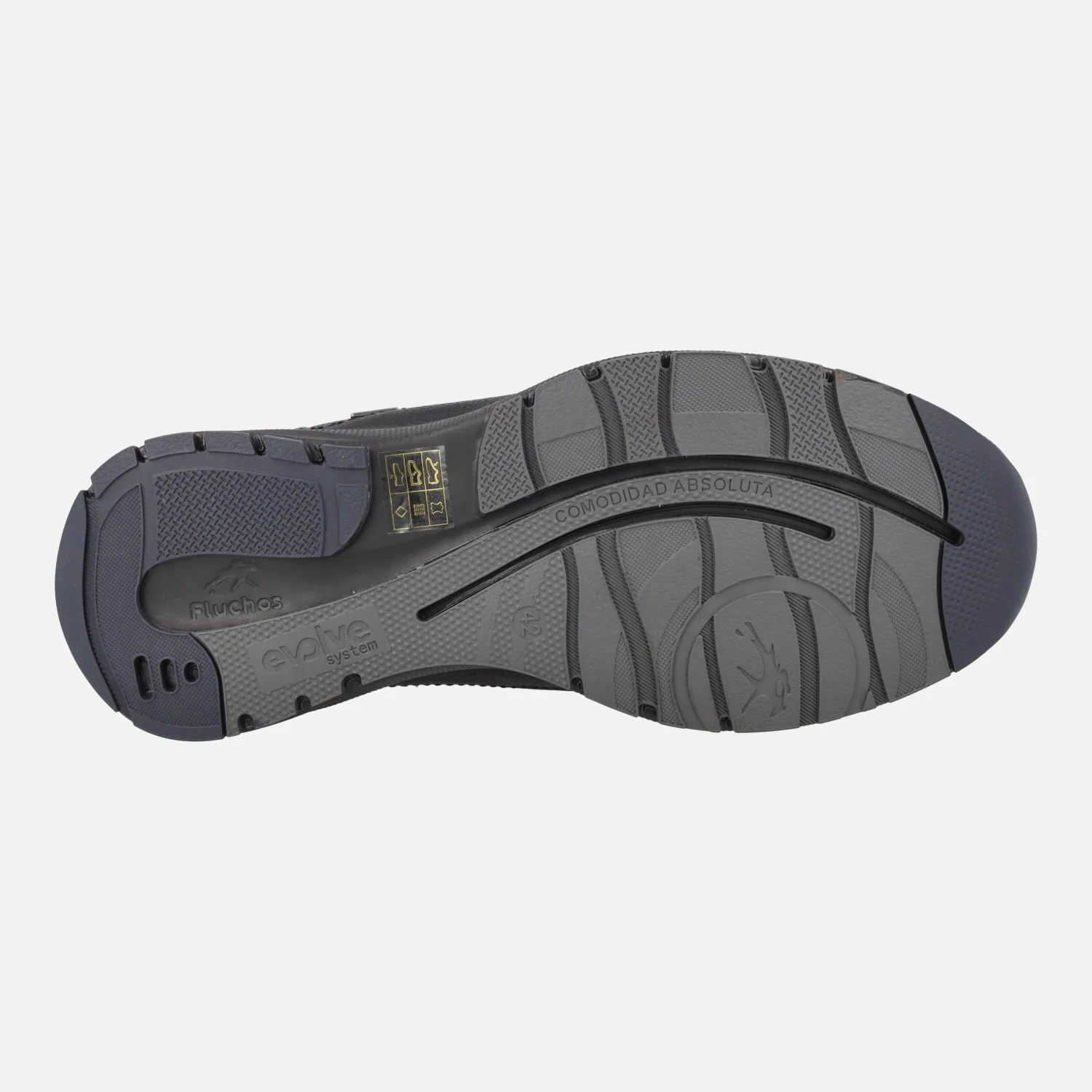 Zapatos negros de piel Triton con cordones y membrana Fluchos tex - Image 6