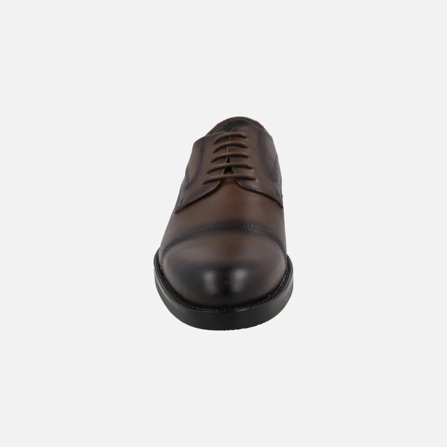 Zapatos de piel para hombre con puntera pespunteada - Image 11