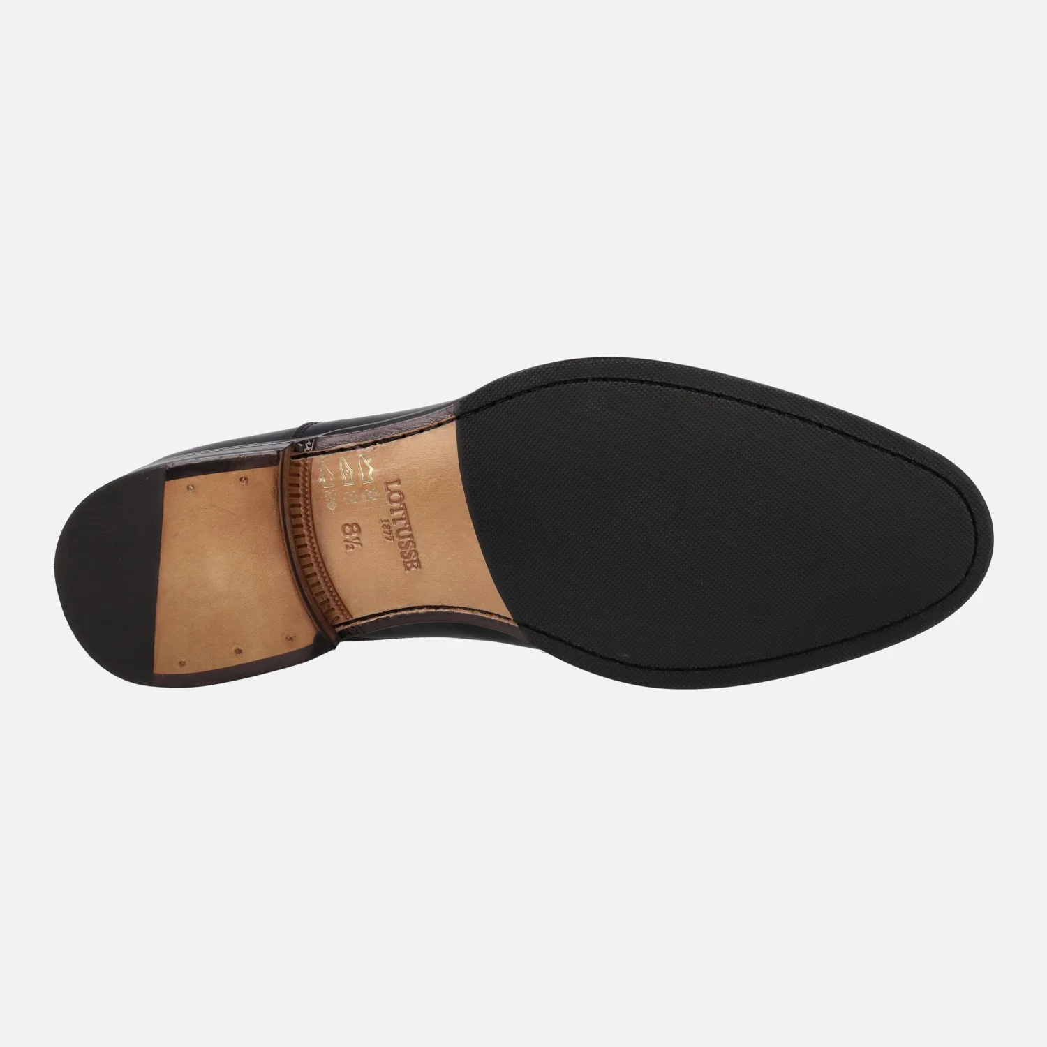 Zapatos oxford Lenox en piel negra con puntera recta - Image 8