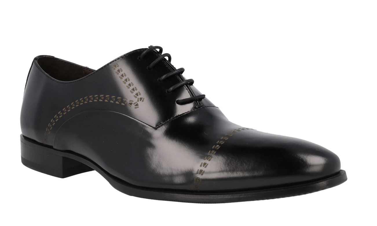Zapatos oxford para hombre en piel antick con dibujos grabados - Image 6