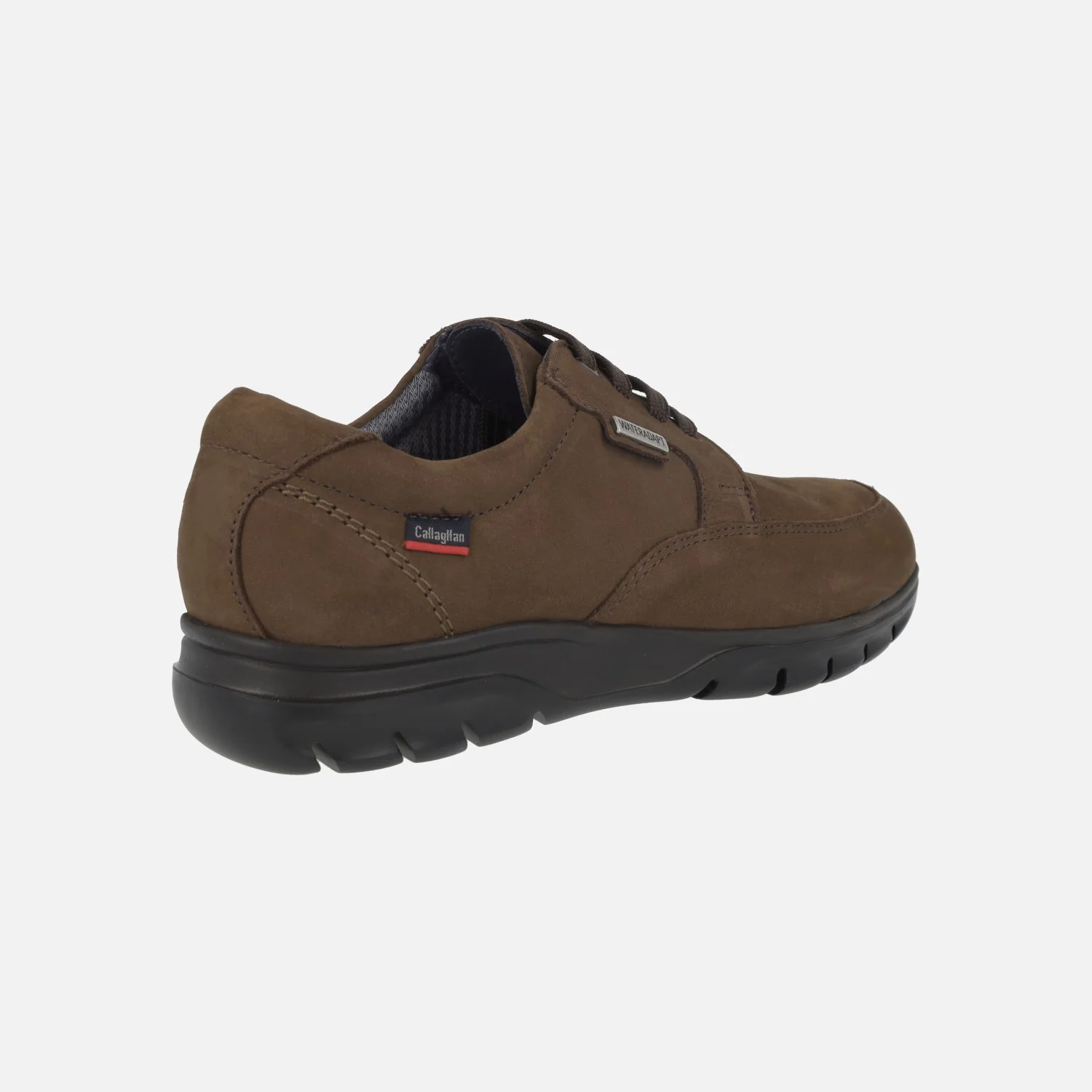 Zapatos para hombre en nobuck marrón con cordones y membrana Wateradapt - Image 3