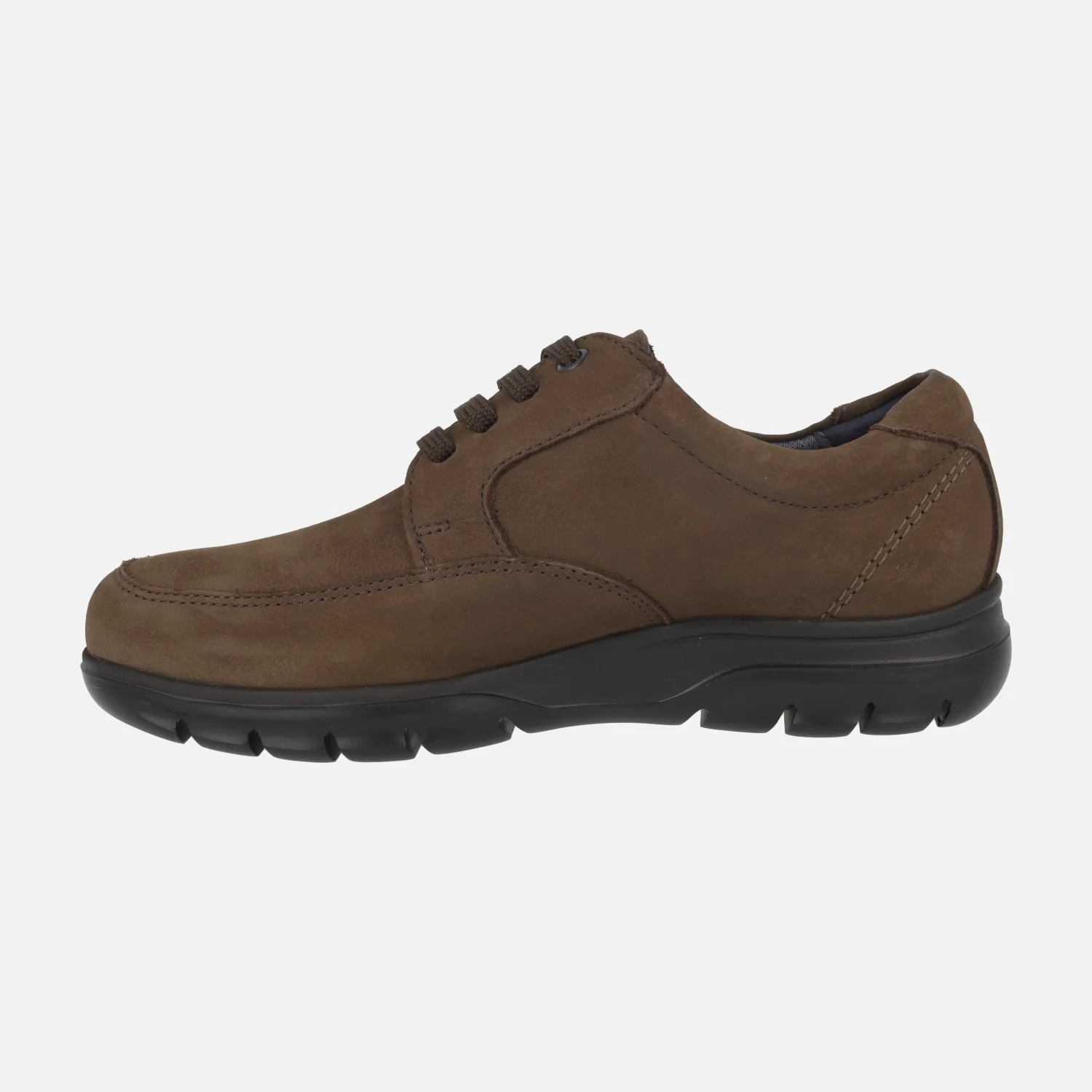 Zapatos para hombre en nobuck marrón con cordones y membrana Wateradapt - Image 4