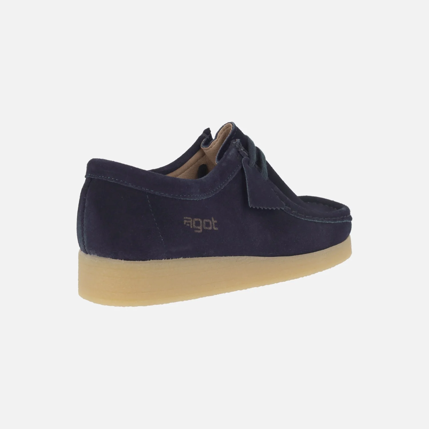 Zapatos para hombre en piel serraje con cordones estilo wallabee BEE - Image 10