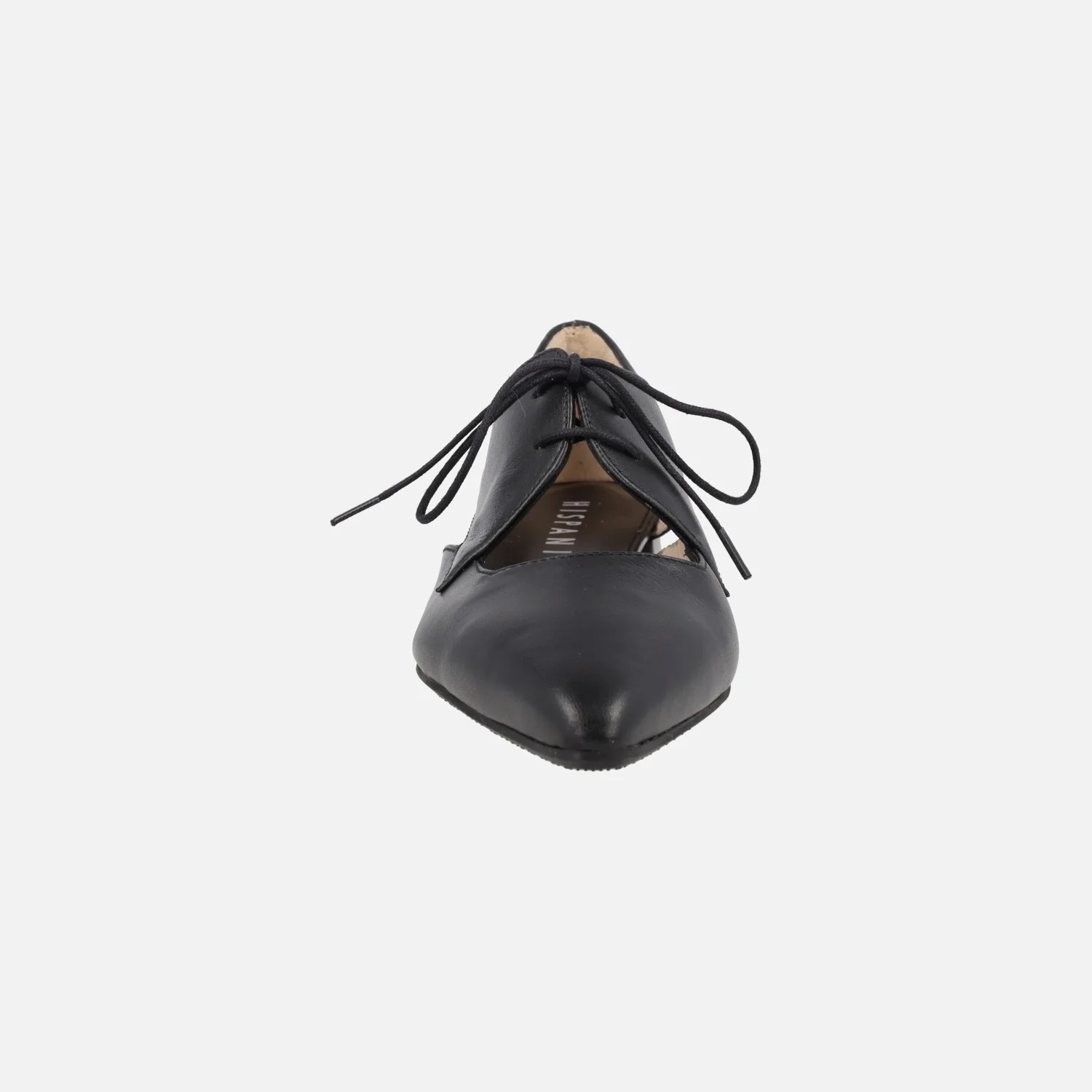 Zapatos planos de cordones Dalí en piel negra - Image 5