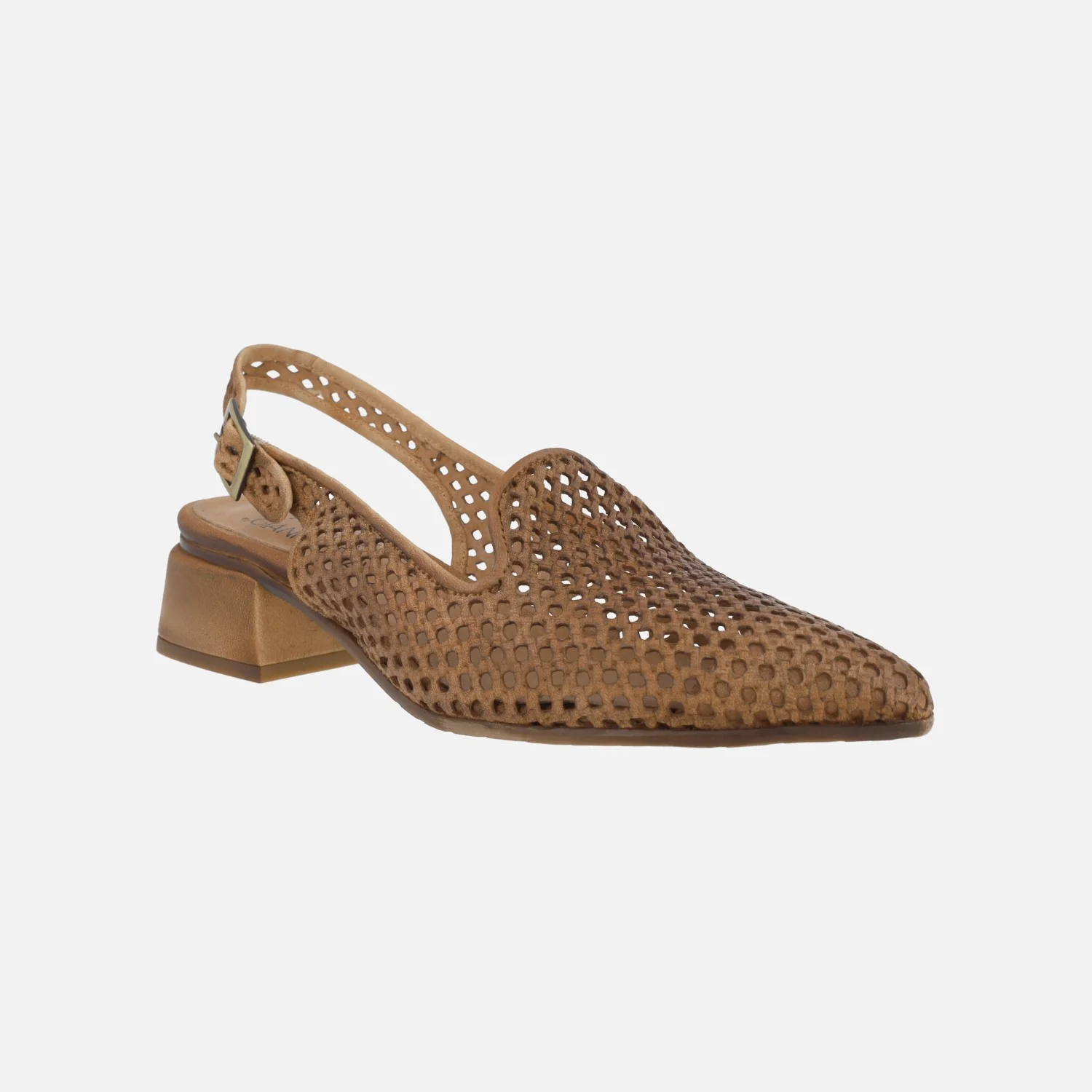 Zapatos trenzados de piel destalonados con copete - Image 2