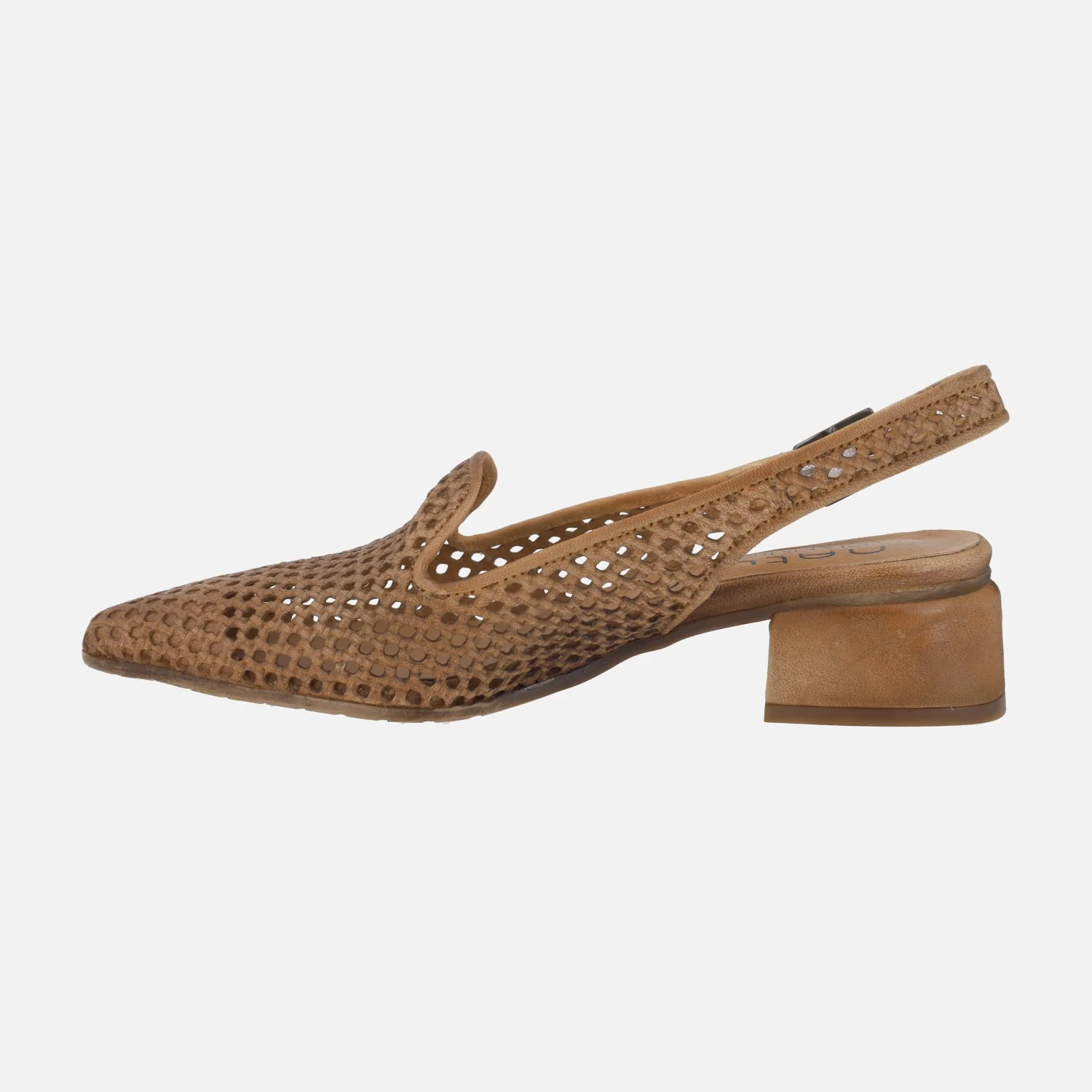 Zapatos trenzados de piel destalonados con copete - Image 3
