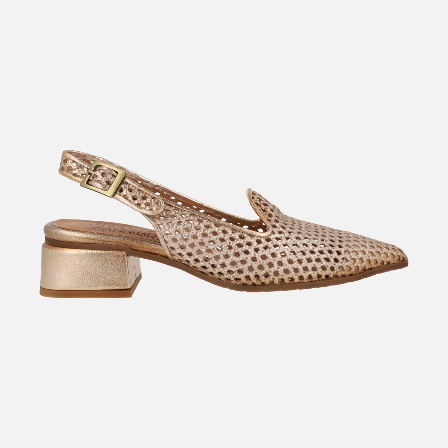 Zapatos trenzados de piel destalonados con copete - Image 7