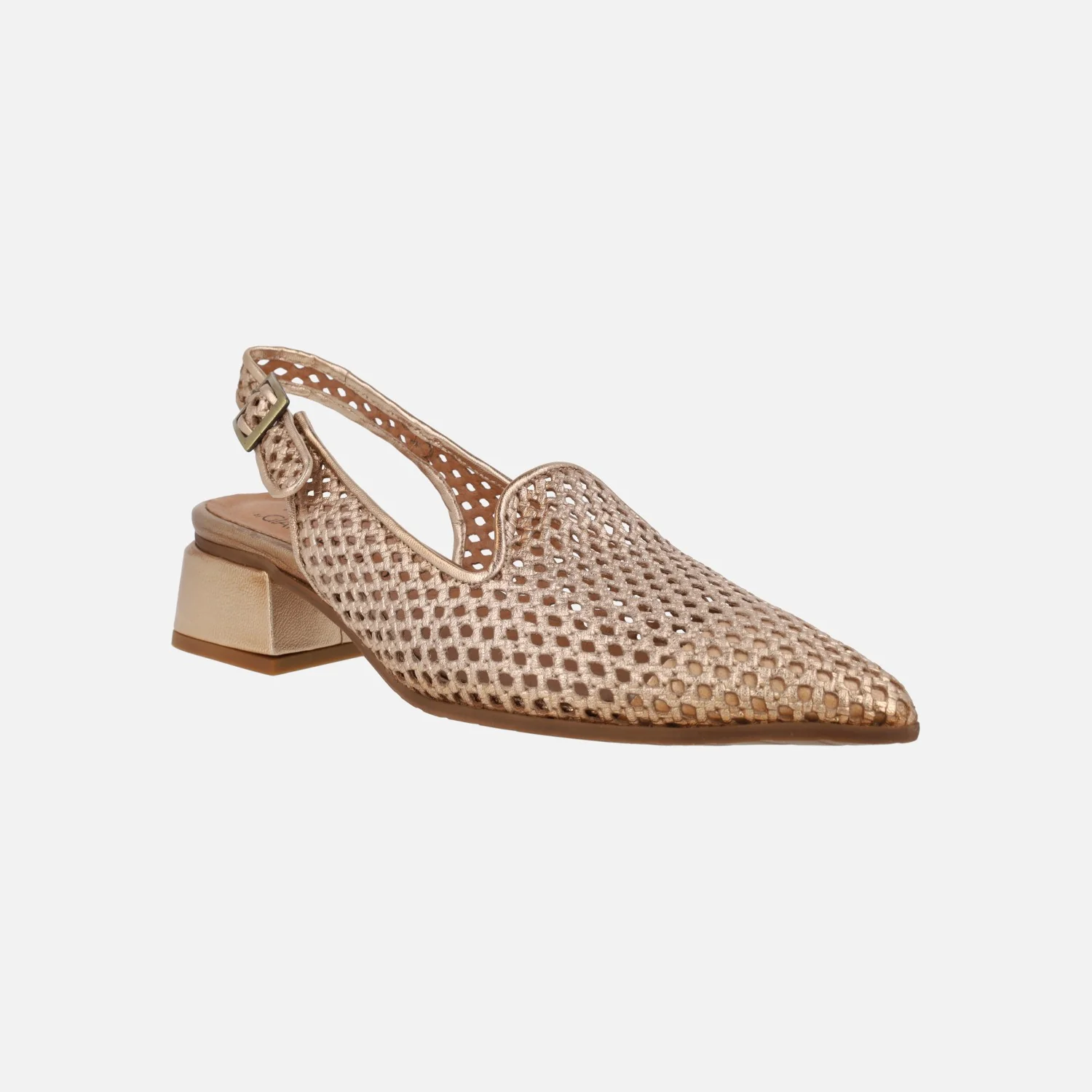 Zapatos trenzados de piel destalonados con copete - Image 8