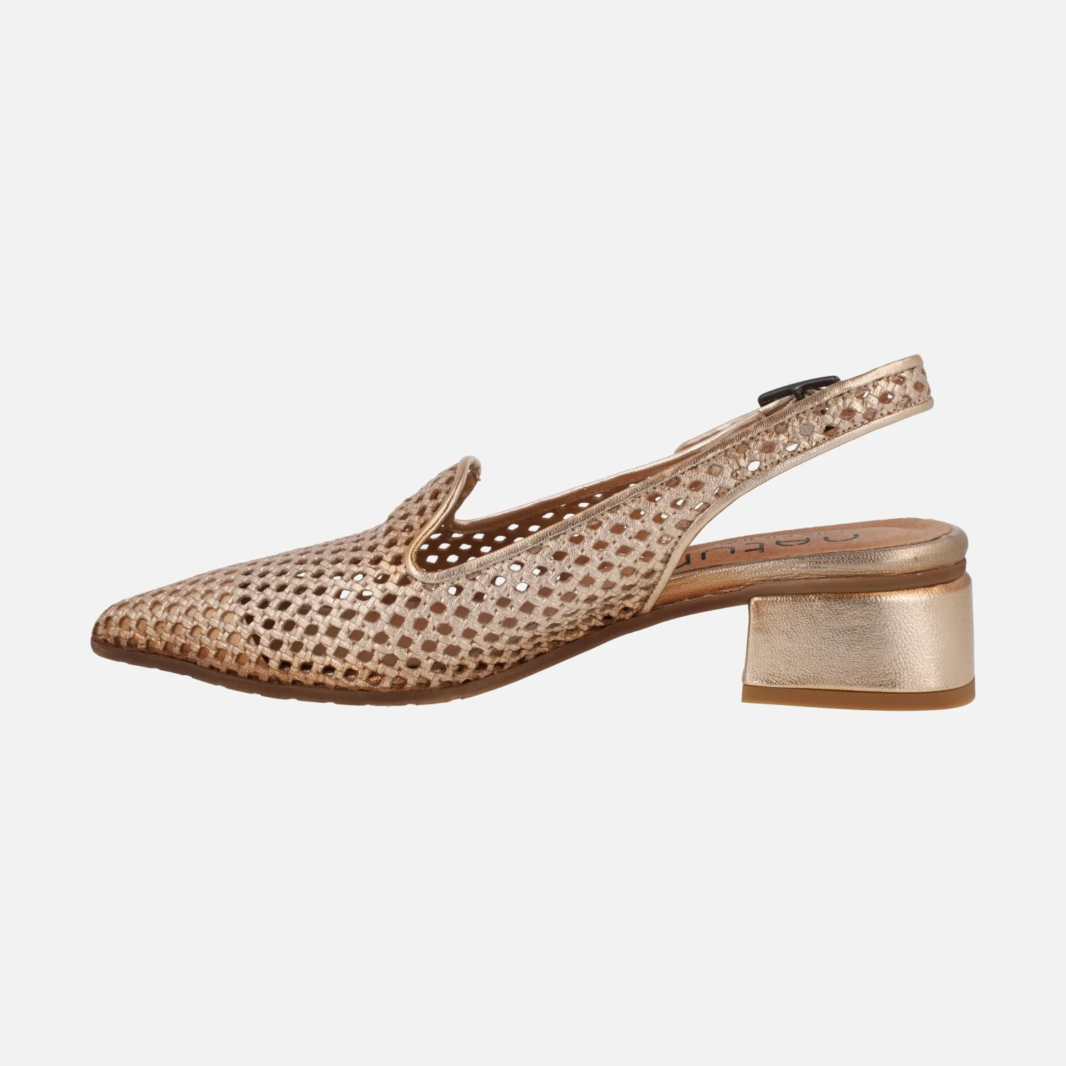 Zapatos trenzados de piel destalonados con copete - Image 9