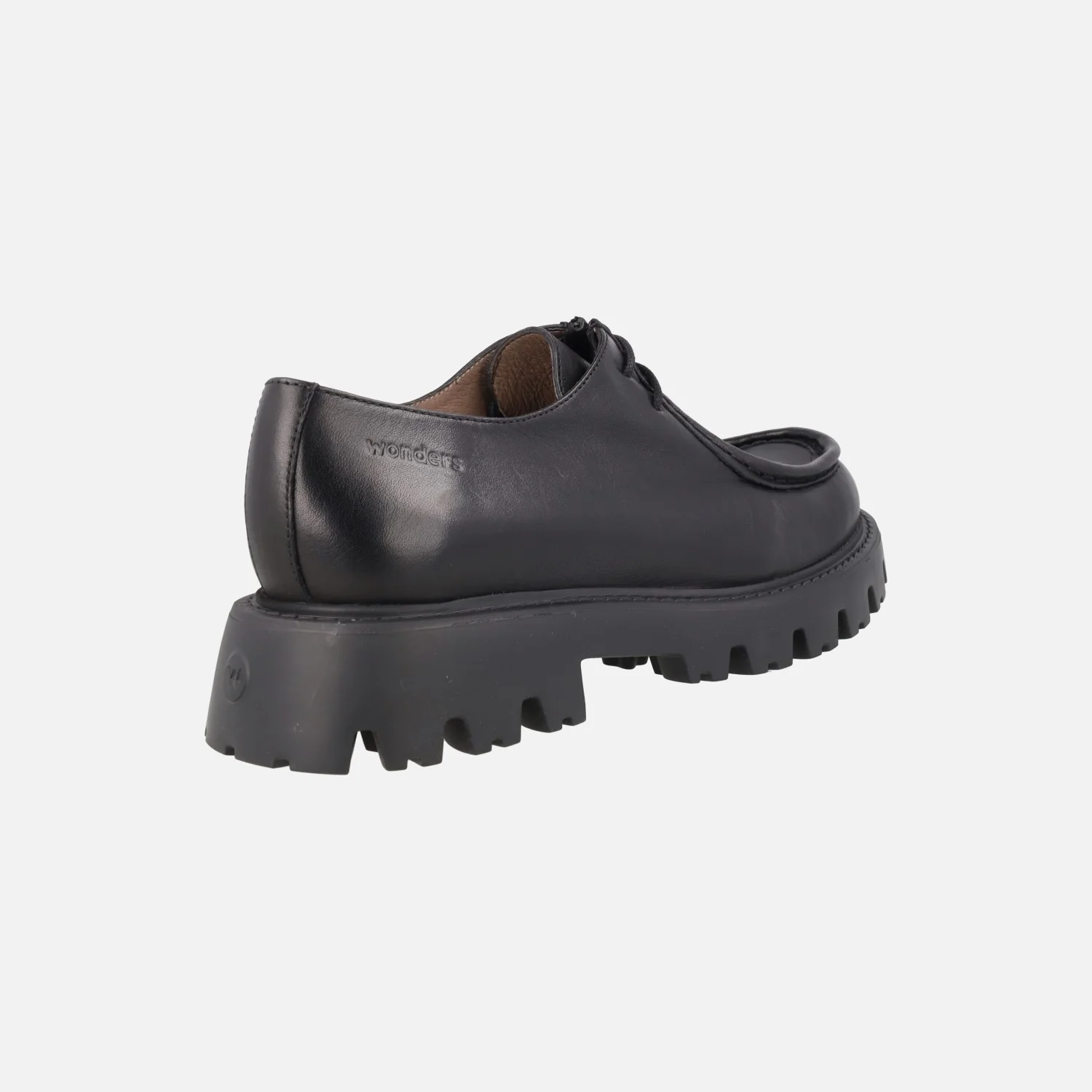 Zapatos wallabee de cordones Goodfly 14 en piel negra - Image 4