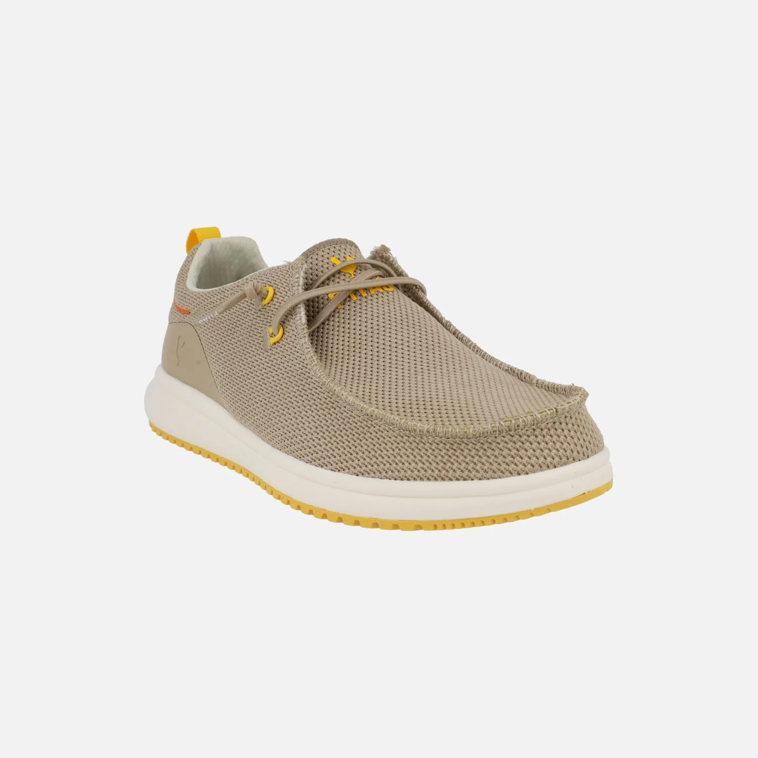 Zapatos Wallabi para hombre con cordones elásticos Keel Beige - Image 2