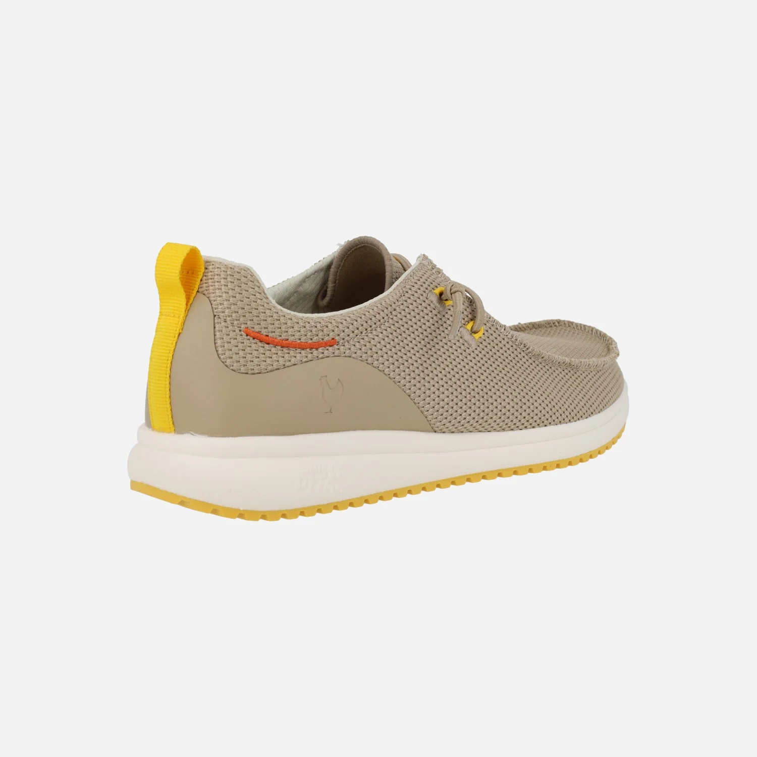 Zapatos Wallabi para hombre con cordones elásticos Keel Beige - Image 4