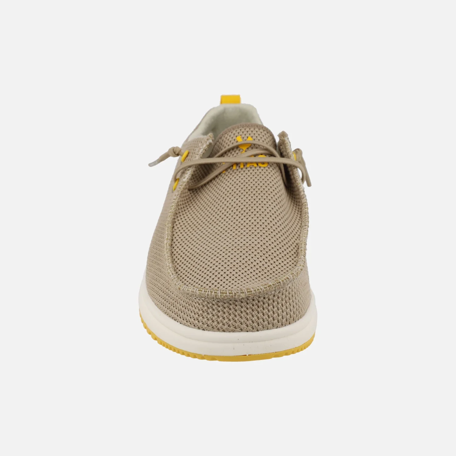 Zapatos Wallabi para hombre con cordones elásticos Keel Beige - Image 5