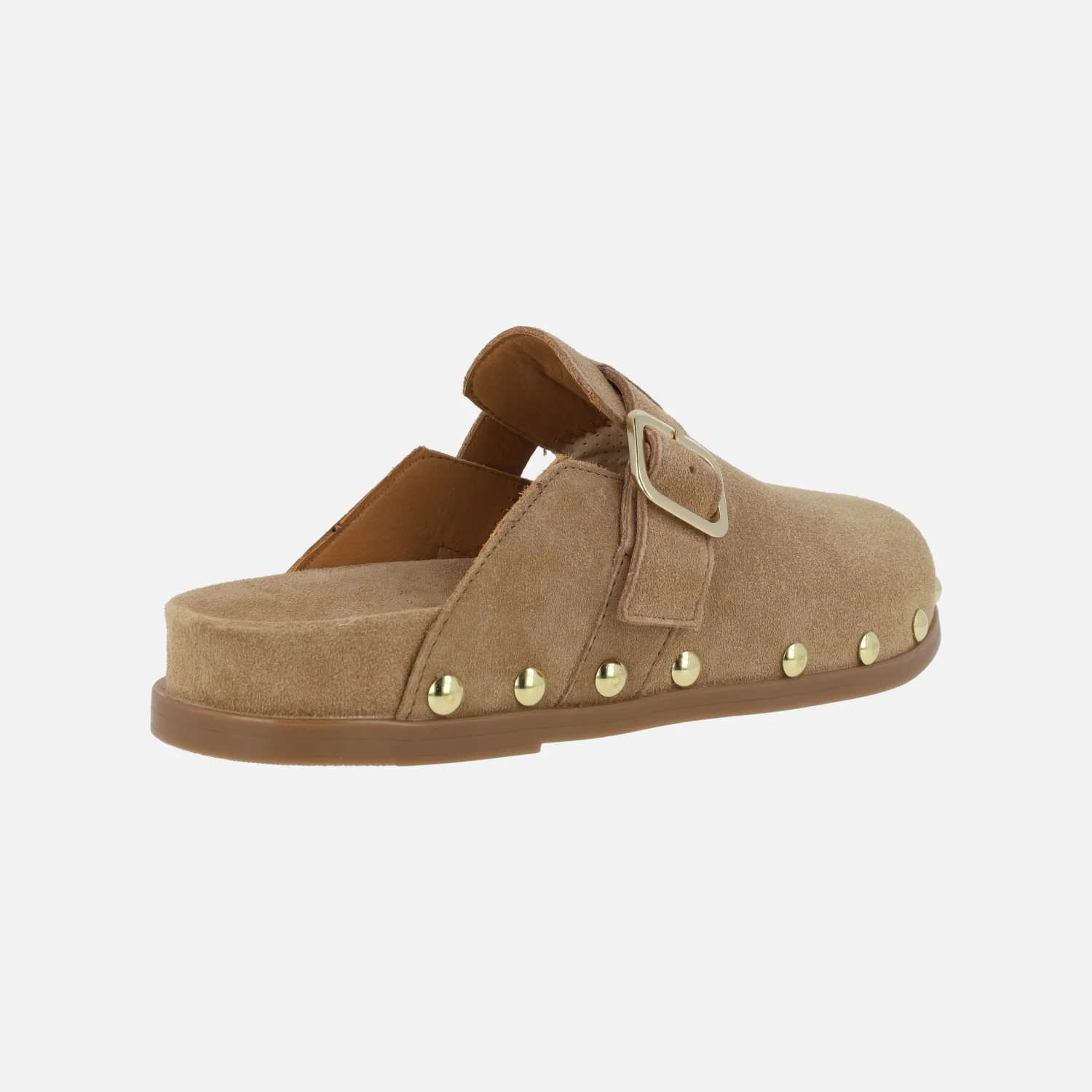 Zuecos Alive de serraje con detalle de hebilla lateral y tachas doradas - Image 10