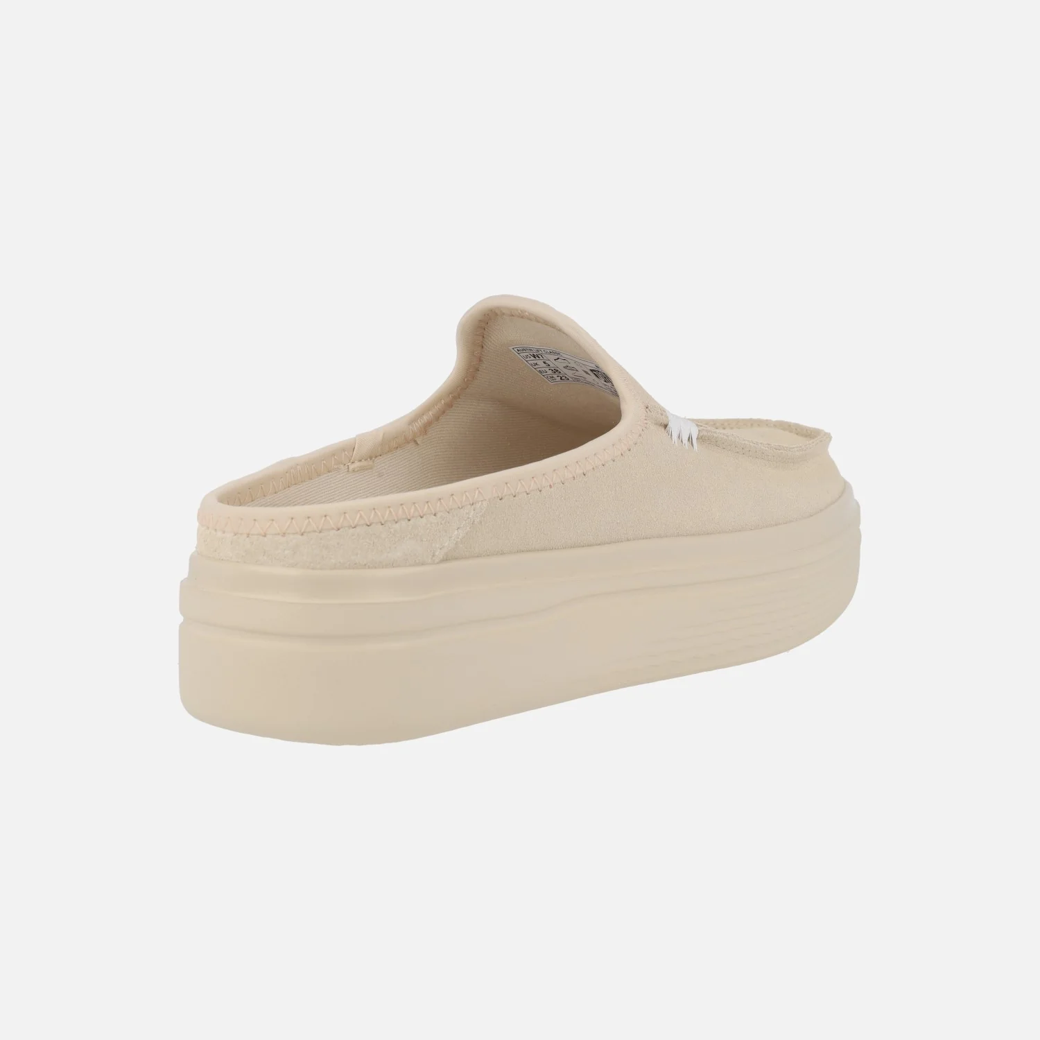 Zuecos con plataforma en serraje beige Austin Lift Classic Blush - Image 4
