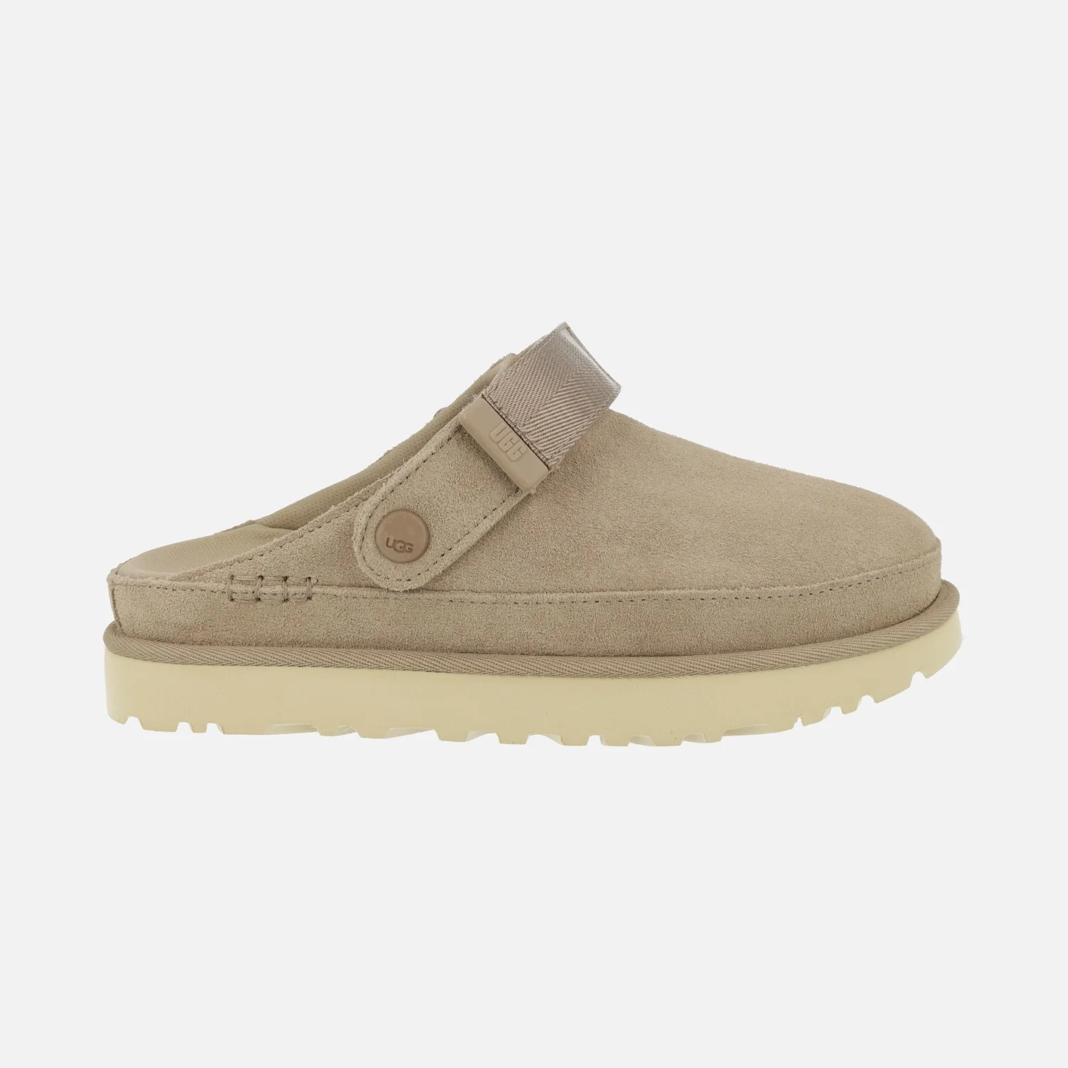Zuecos de ante beige con tira al talón Goldenstar - Image 2