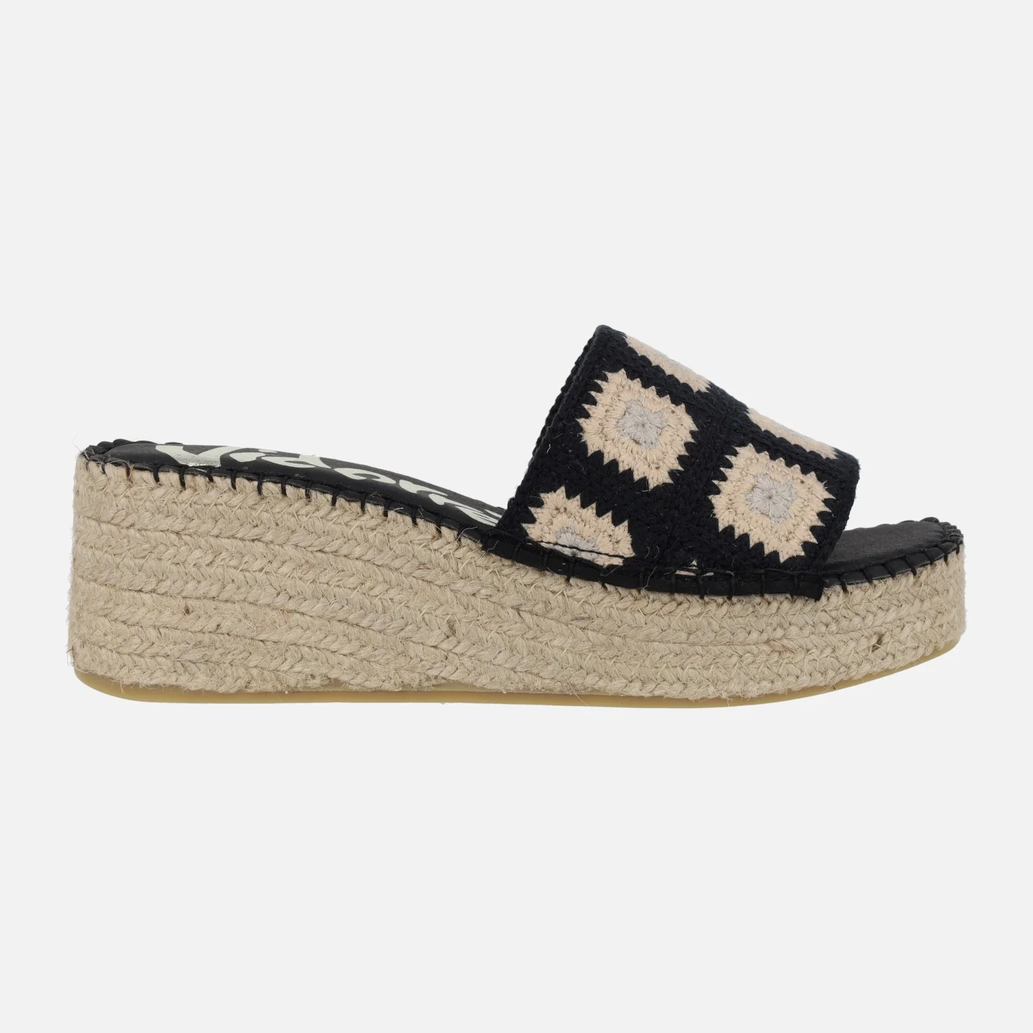 Zuecos de croché con cuña y plataforma de esparto - Image 6